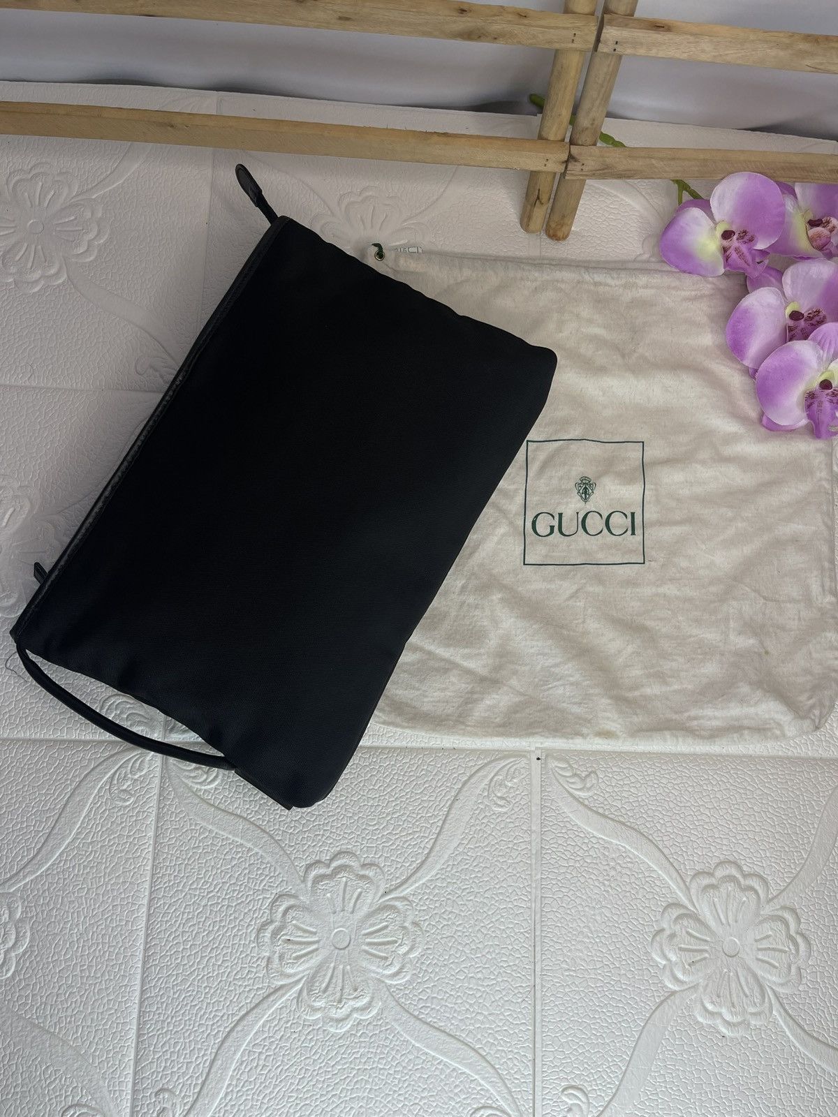 Designer × Gucci × Vintage Gucci Black Toiletry Size ONE SIZE - 12 Thumbnail