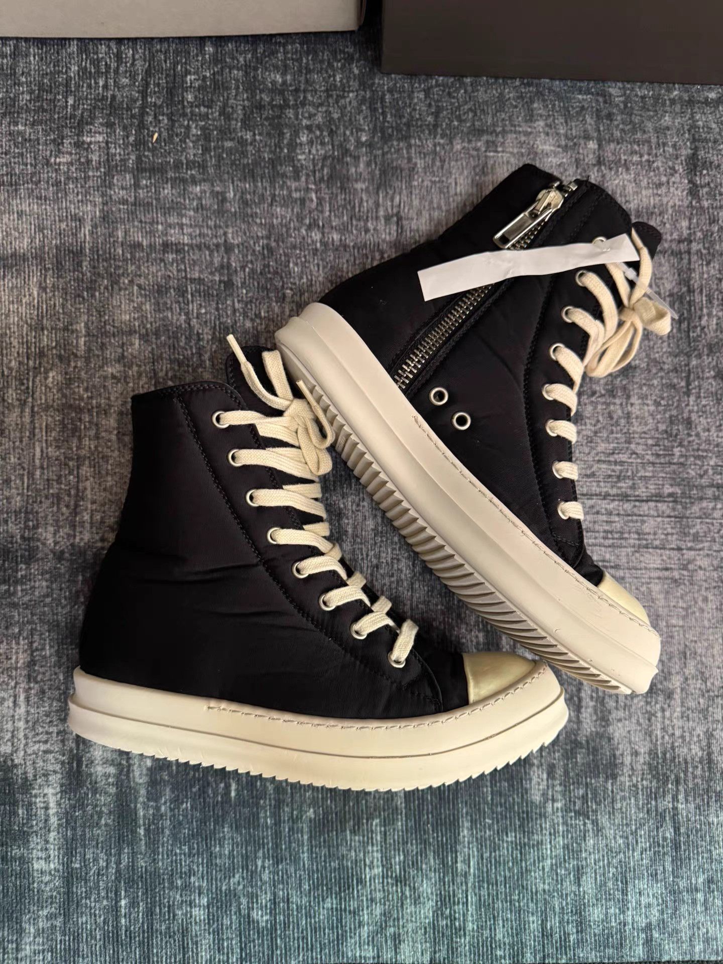 Rick Owens Rick Owens DRKSHDW Satin High Top Size US 7 / IT 37 - 4 Thumbnail