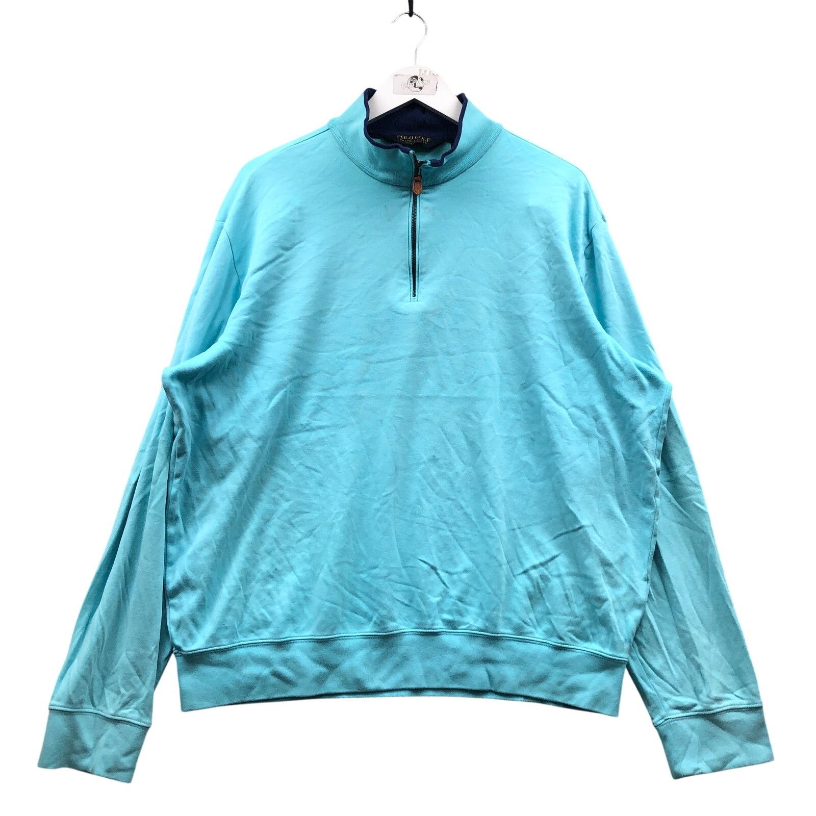 Polo Ralph Lauren Polo Golf Ralph Lauren 1/4 Zip Sweater Pullover Mens XL Blue Size US XL / EU 56 / 4 - 1 Thumbnail