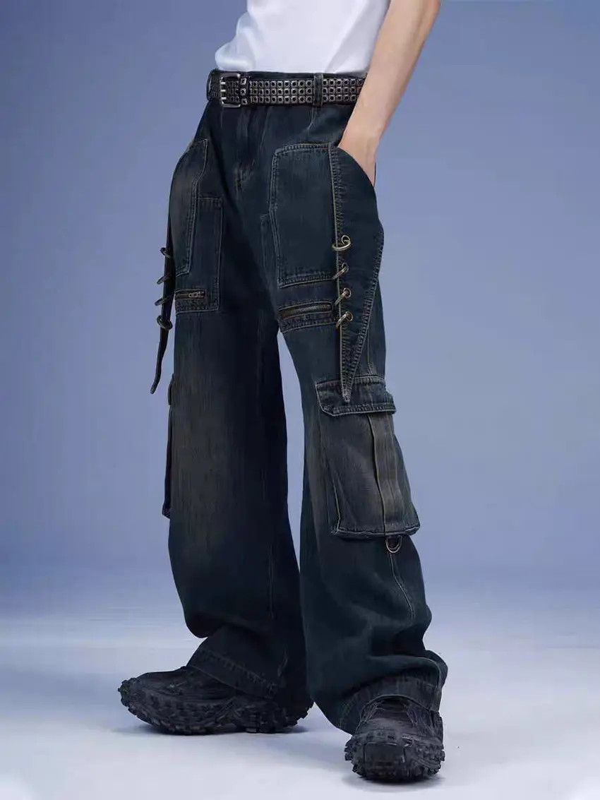 Vintage Hip Hop Street Style Loose Casual Pants