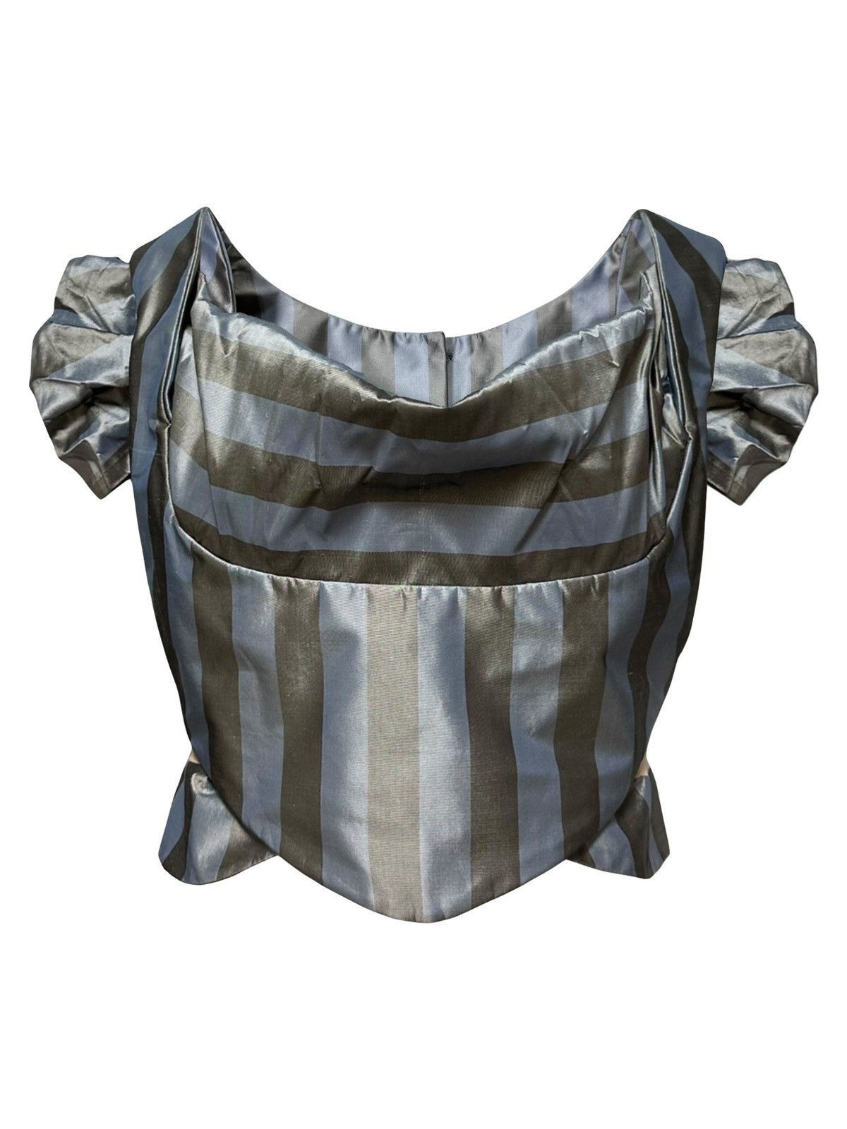 Vivienne Westwood VIVIENNE WESTWOOD S/S 1998 Striped Silk Corset Size XL / US 12-14 / IT 48-50 - 1 Thumbnail