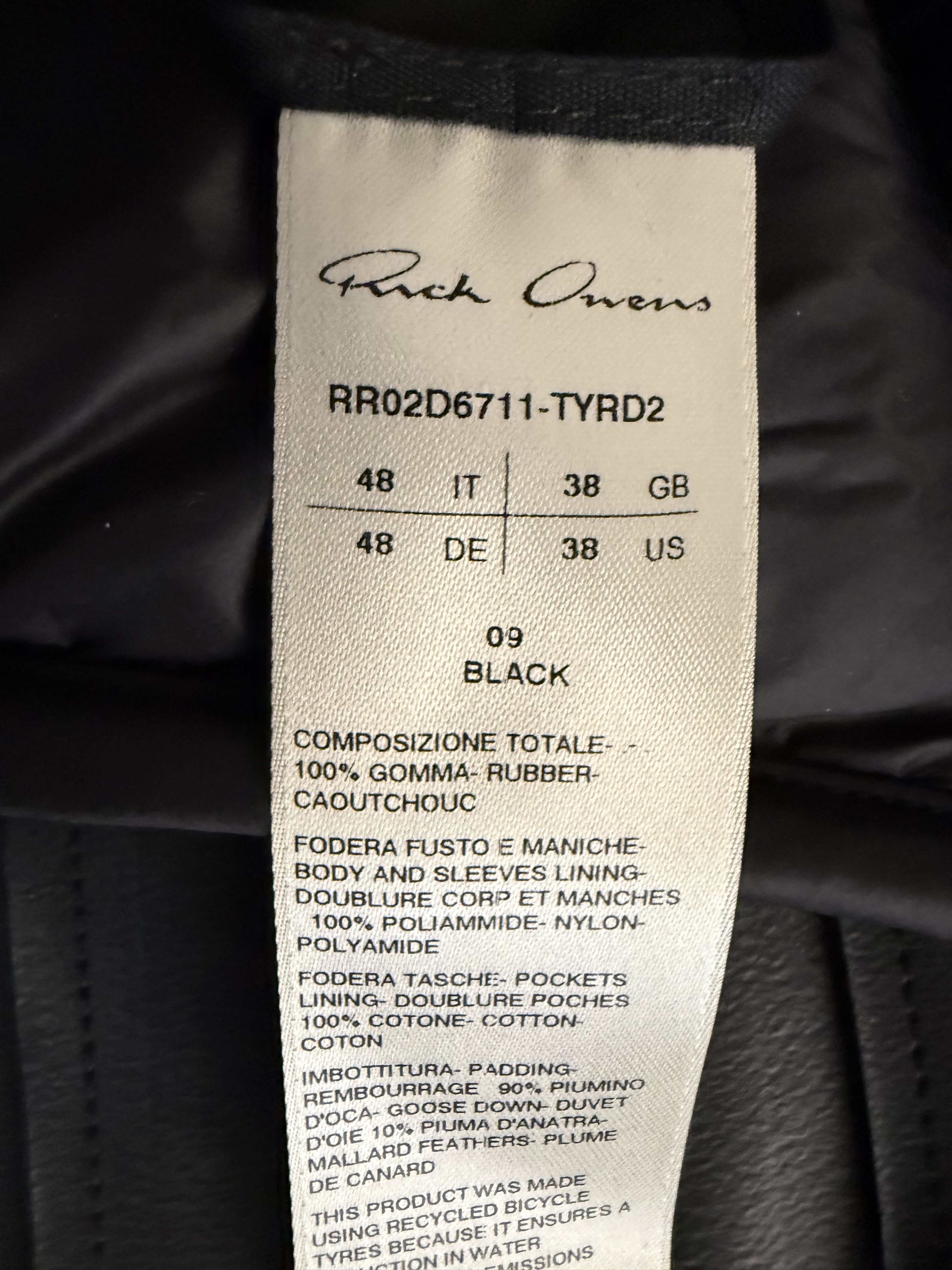 Rick Owens Rare Masterpiece Runway Jumbo Peter Tyre Size US M / EU 48-50 / 2 - 13 Thumbnail