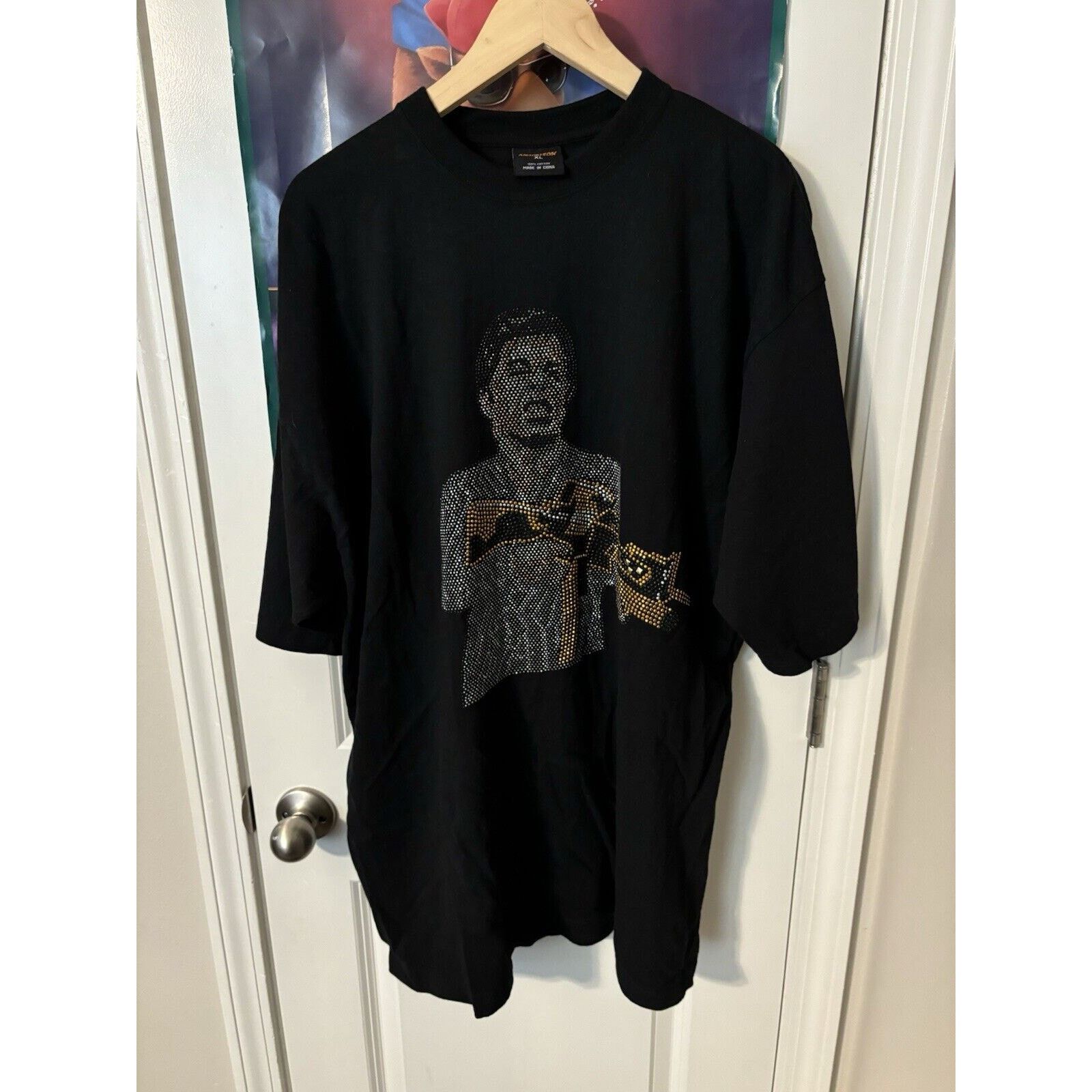 Other Vintage Scarface Bedazzled y2k rare black T-shirt Size Xl Size US XL / EU 56 / 4 - 1 Thumbnail