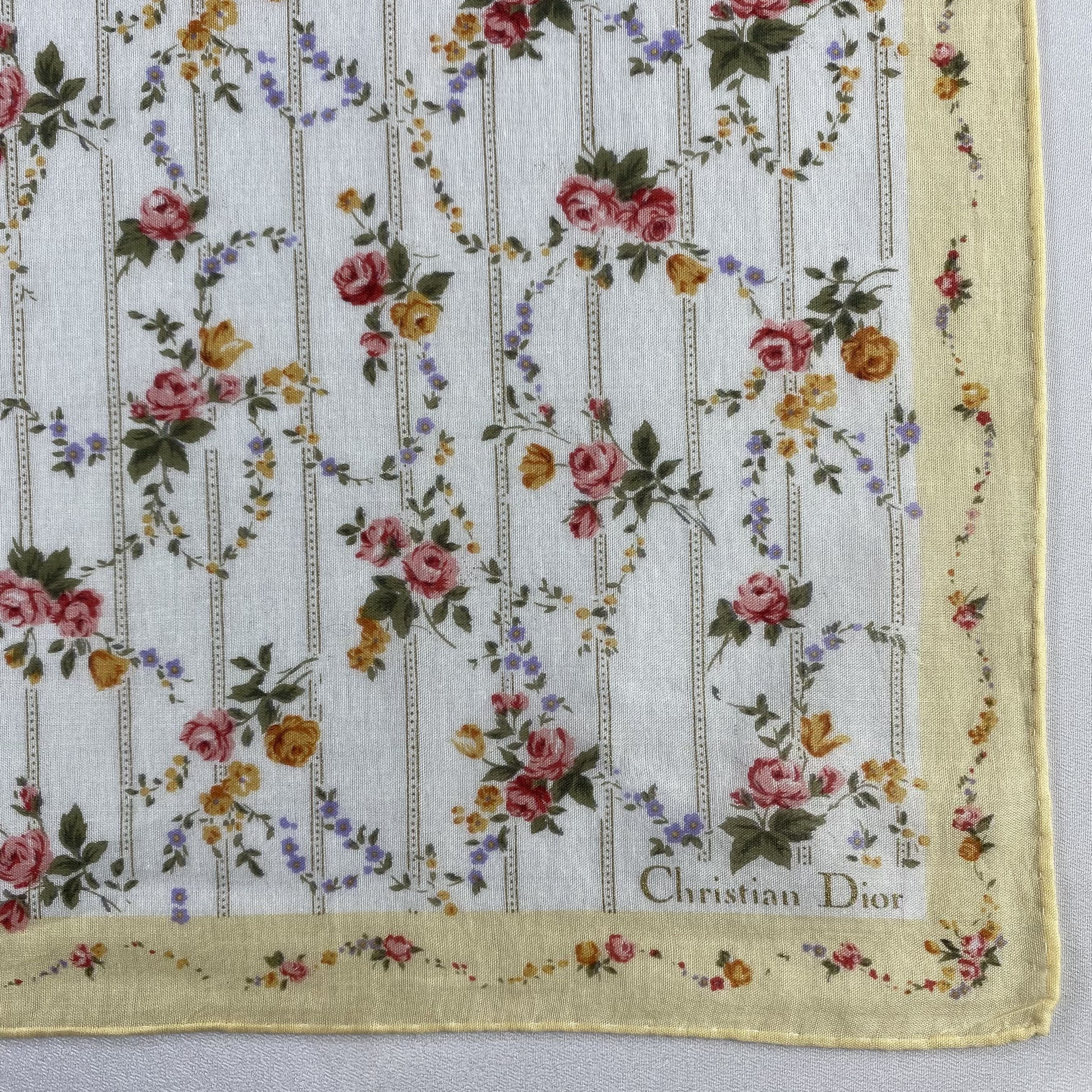 Vintage Christian Dior Monsieur Handkerchief / Neckerchief-P1055 Size ONE SIZE - 3 Thumbnail