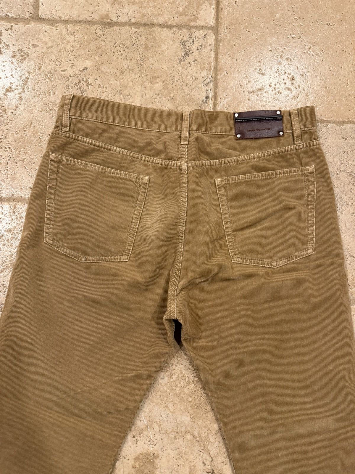 Dries Van Noten Dries Van Noten Corduroy Light Brown Pants Size US 33 - 8 Thumbnail