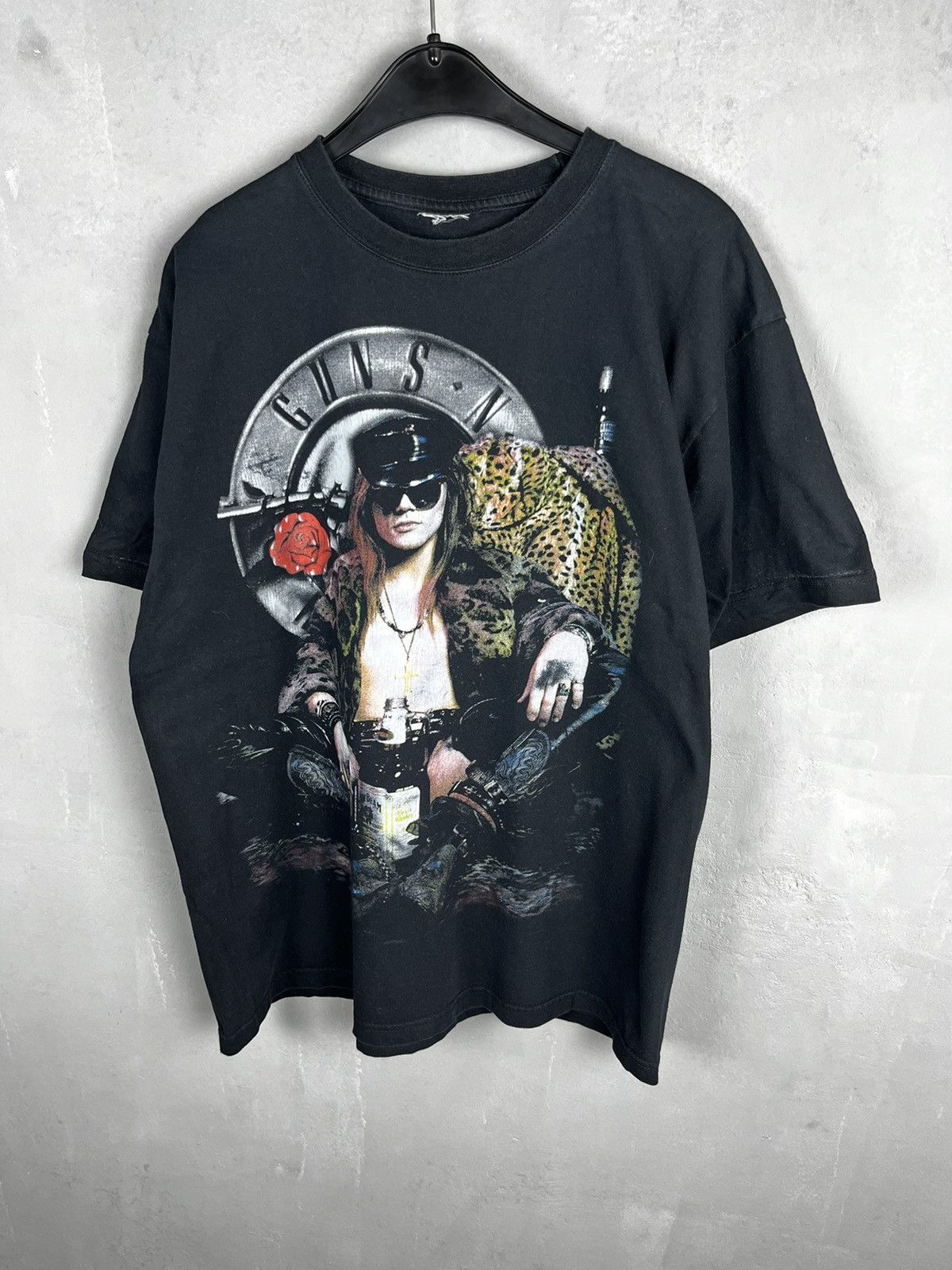 Band Tees × Guns N' Roses × Vintage Gun's n Roses Tee T Shirt Vintage Black Size US XL / EU 56 / 4 - 5 Thumbnail