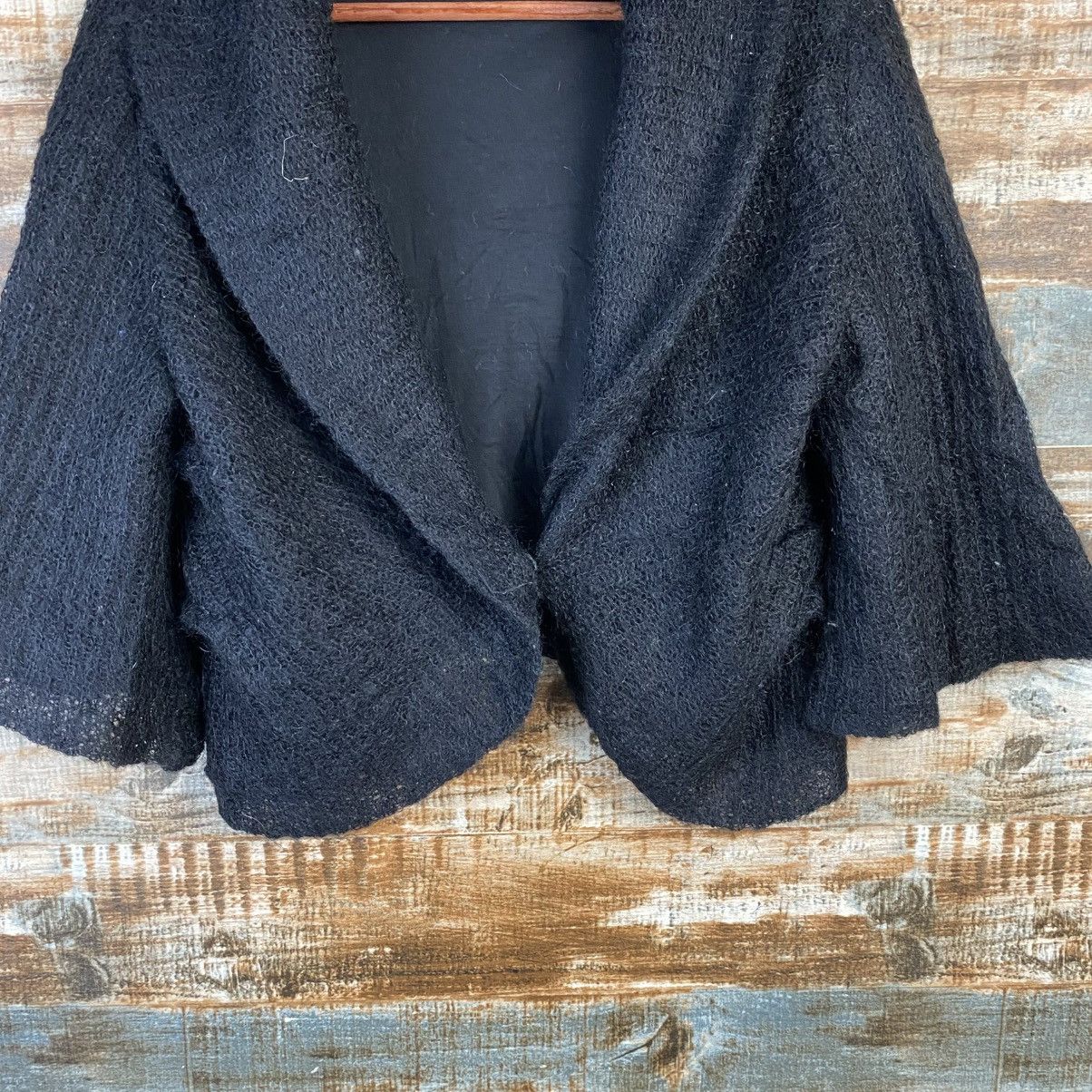 Barneys New York DL Baneys New York Black mohair Cardigan Knitwear #C908 Size S / US 4 / IT 40 - 3 Thumbnail