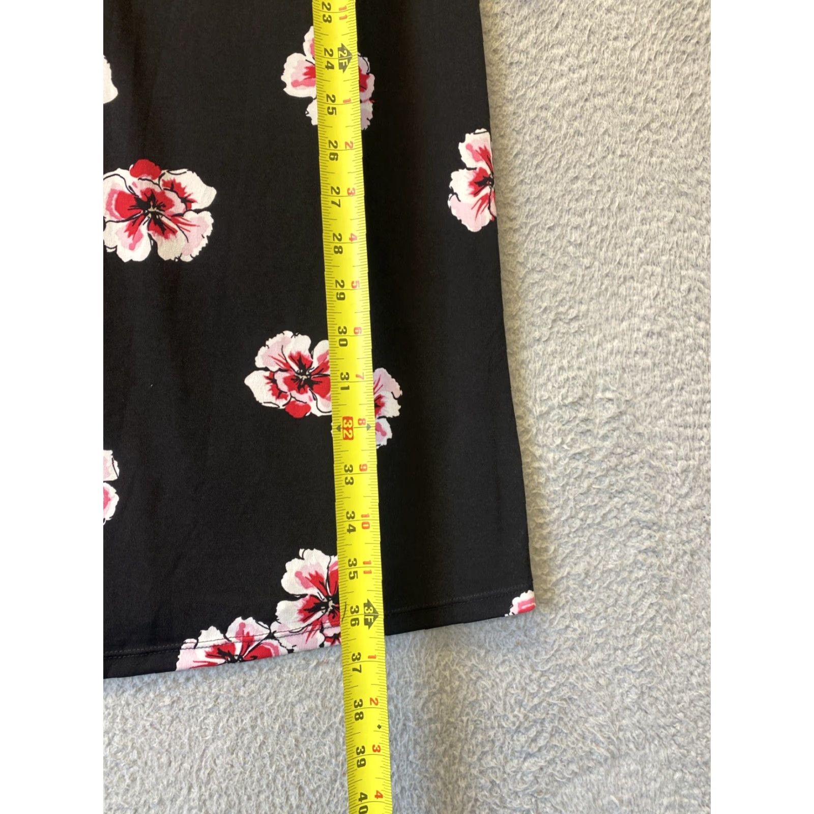 Tommy Hilfiger TOMMY HILFIGER Womens Floral Dress Size 12 Black Knee Length NWT Size XL / US 12-14 / IT 48-50 - 7 Thumbnail