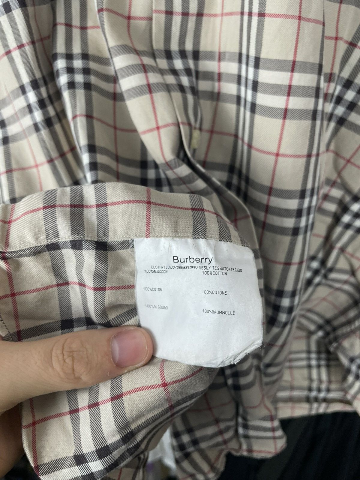 Burberry × Vintage Vintage 90s Burberry London Nova Check Plaid Shirt RARE y2k Size US M / EU 48-50 / 2 - 7 Thumbnail