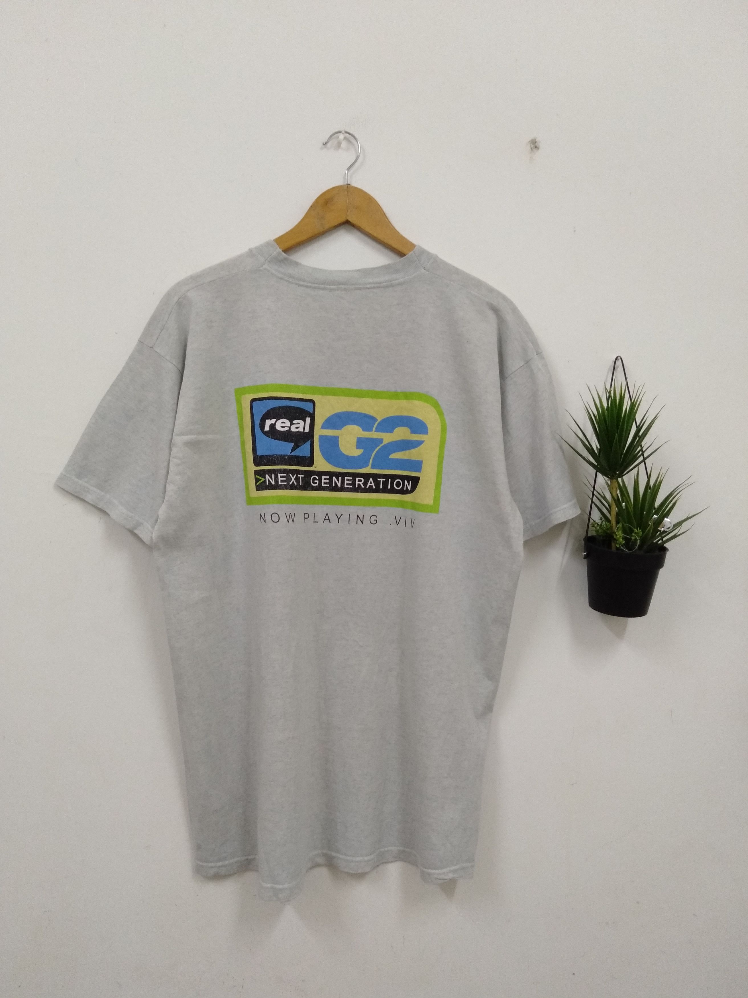 Vintage Vintage 90s Real Networks Promo t shirt streetwear Size US XL / EU 56 / 4 - 1 Thumbnail
