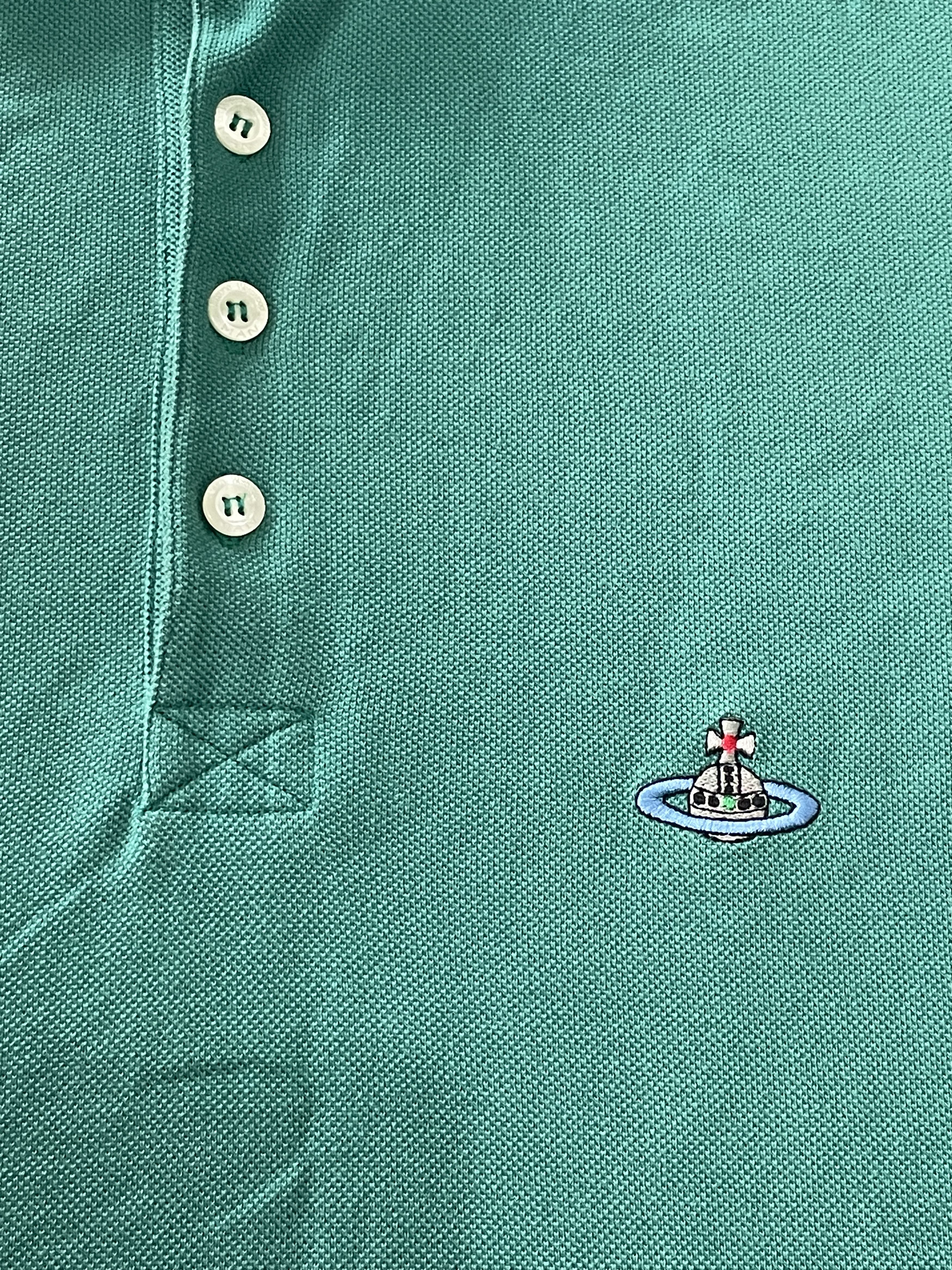 Vivienne Westwood Vivienne Westwood Polo Short Sleeve Shirt Green Size US L / EU 52-54 / 3 - 5 Thumbnail