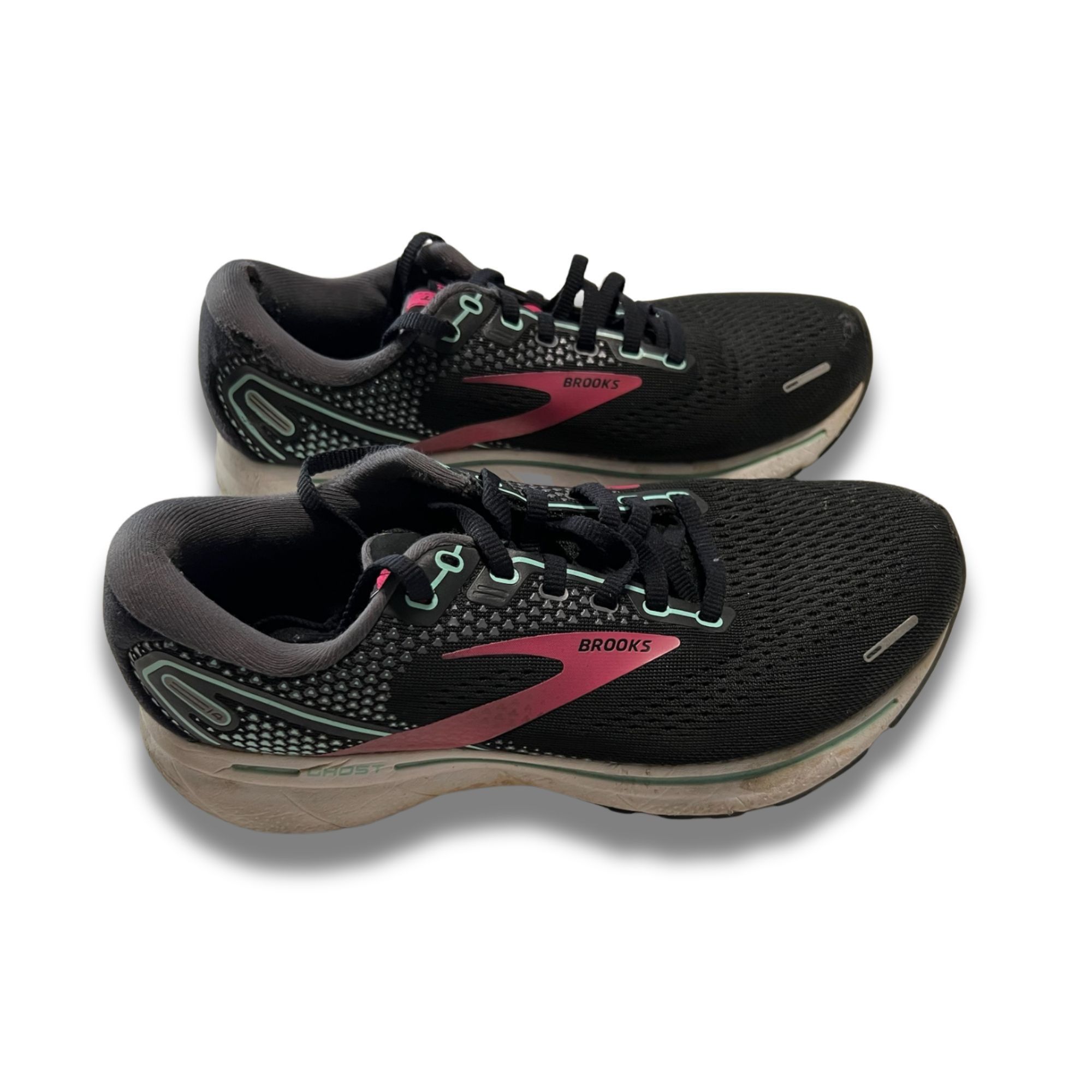 Brooks Brooks Ghost 14 Womens Running Shoes Size 7.5 Black/Pink Cus Size US 7.5 / IT 37.5 - 4 Thumbnail