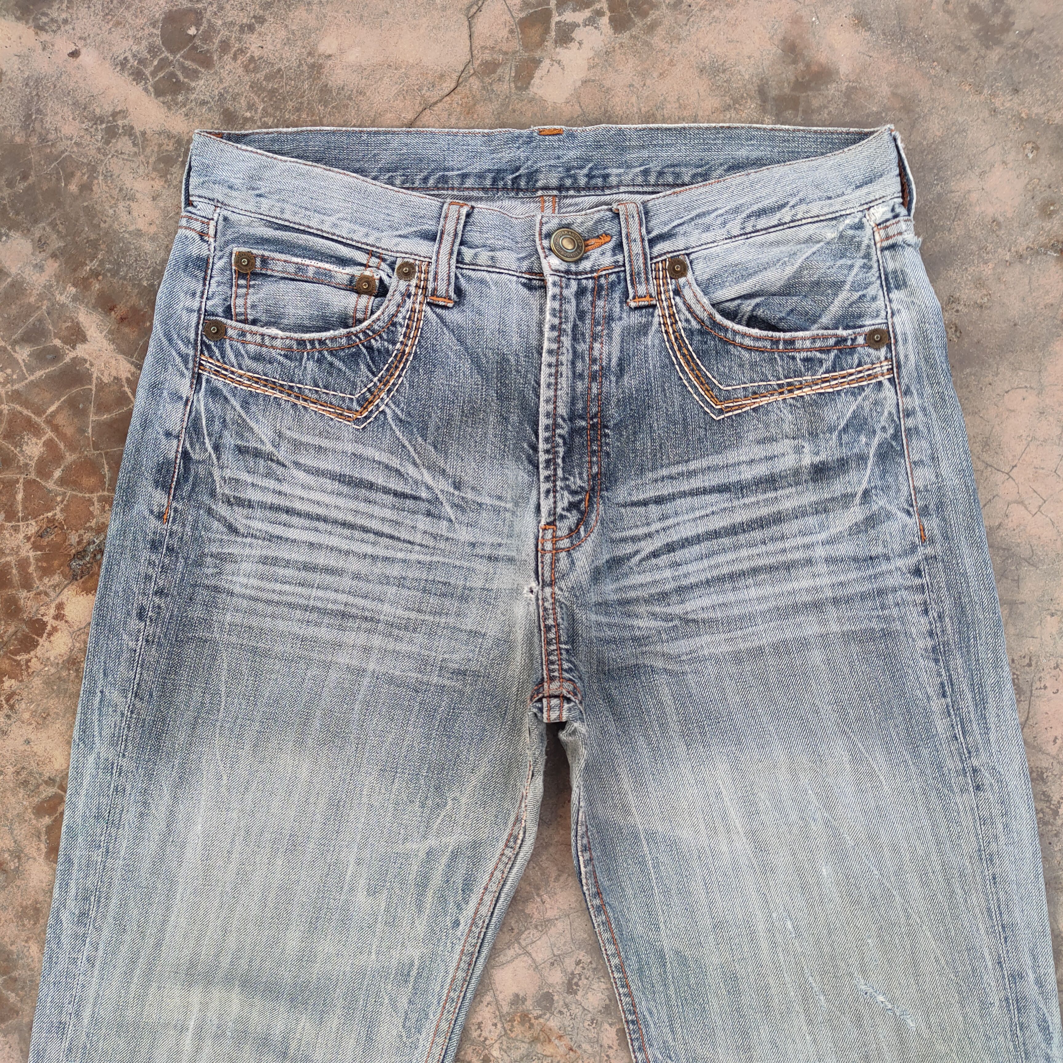 Japanese Brand Vintage Japanese flare bootcut faded denim jeans pants Size US 32 / EU 48 - 4 Thumbnail
