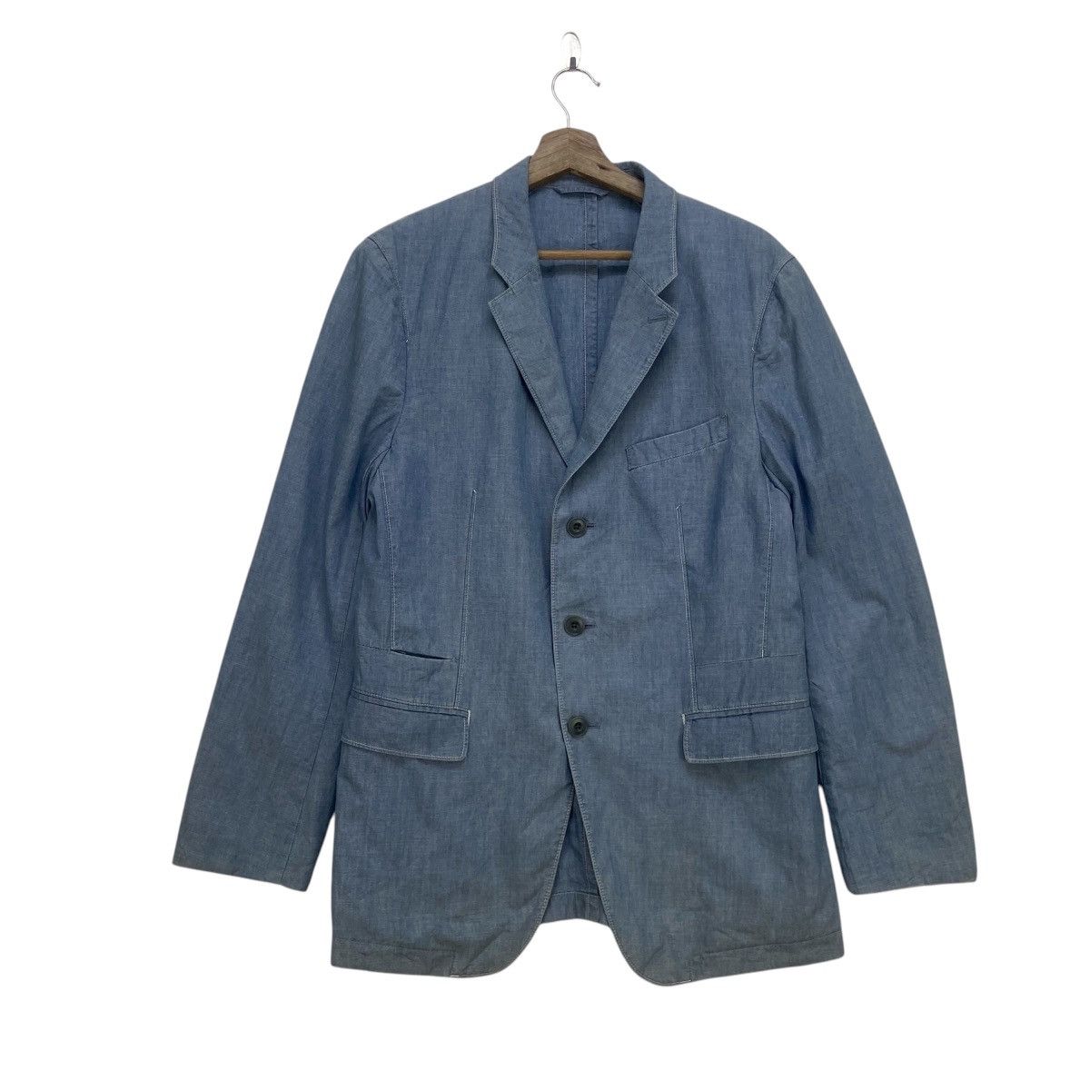 Lemaire × Uniqlo Lemaire Uniqlo Indigo Coat Jacket Size US S / EU 44-46 / 1 - 1 Thumbnail