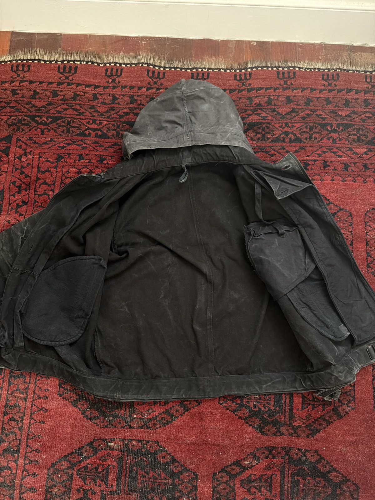 Vintage Soviet era military coat w/ hood Size US L / EU 52-54 / 3 - 3 Thumbnail