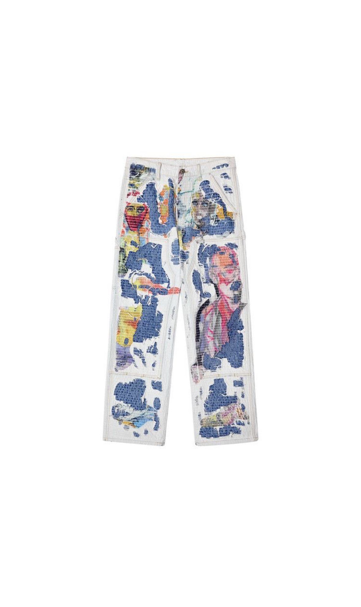 KidSuper KidSuper Boro Stitched Double Knee Pant 'Multicolor' Size US 32 / EU 48 - 1 Thumbnail