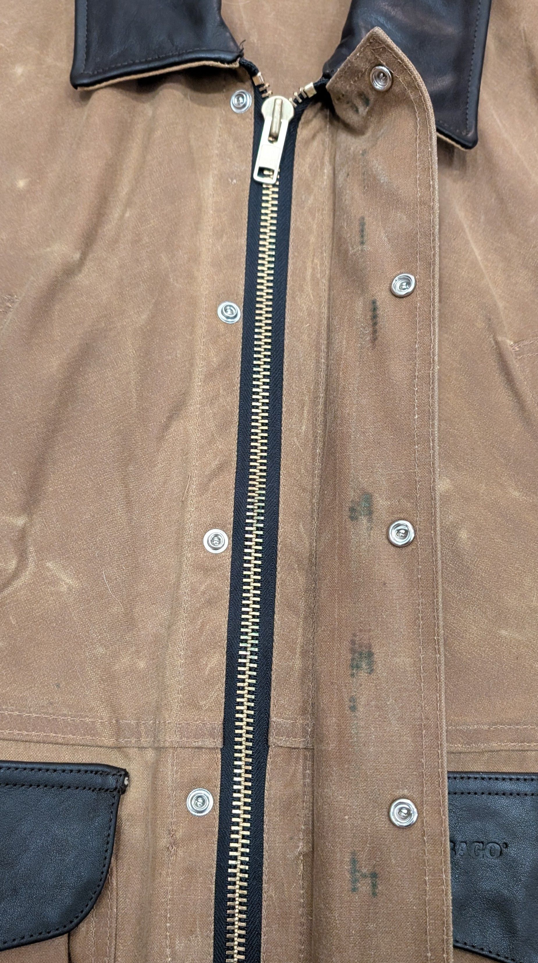 Filson × Sebago RARE Filson x Sebago Tin Cloth Waxed Jacket YKK Made in USA Size US M / EU 48-50 / 2 - 11 Thumbnail