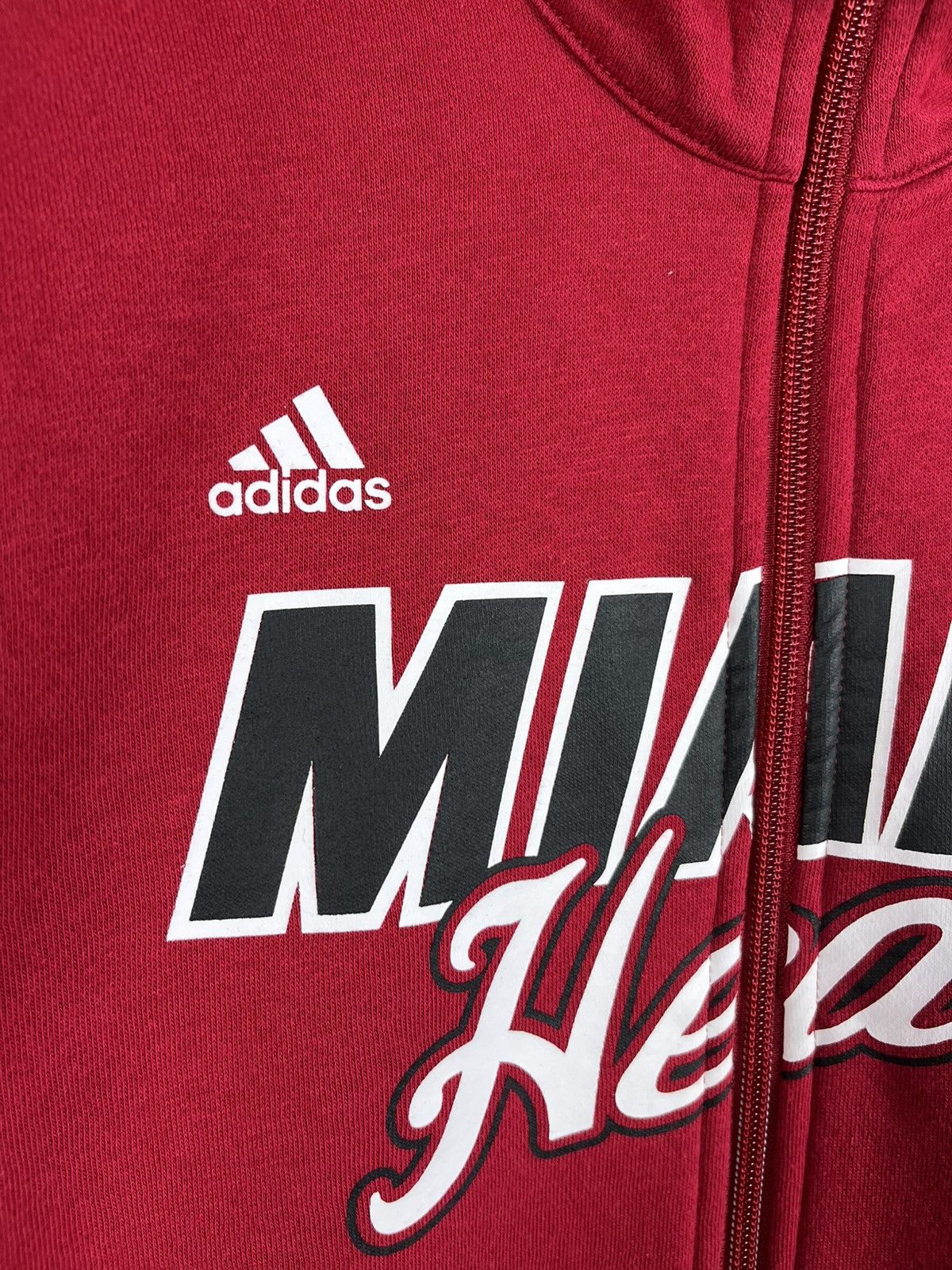 Adidas Vintage Sample Adidas Miami Heat track y2k zip hoodie bloke Size US M / EU 48-50 / 2 - 6 Thumbnail