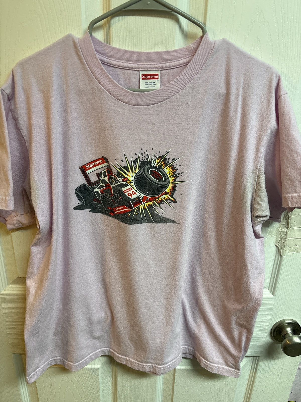 Supreme Supreme Pink T Shirt Size US M / EU 48-50 / 2 - 5 Thumbnail
