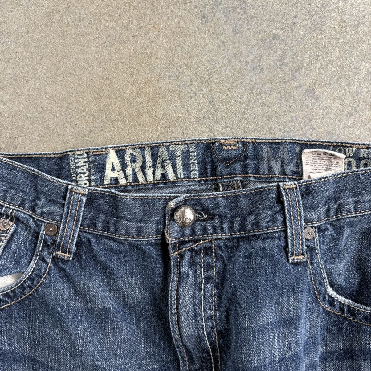 Ariat × Rock Revival Crazy Ariat Boot Cut 38x36 Baggy Denim Jeans Work Pants Size US 38 / EU 54 - 6 Thumbnail