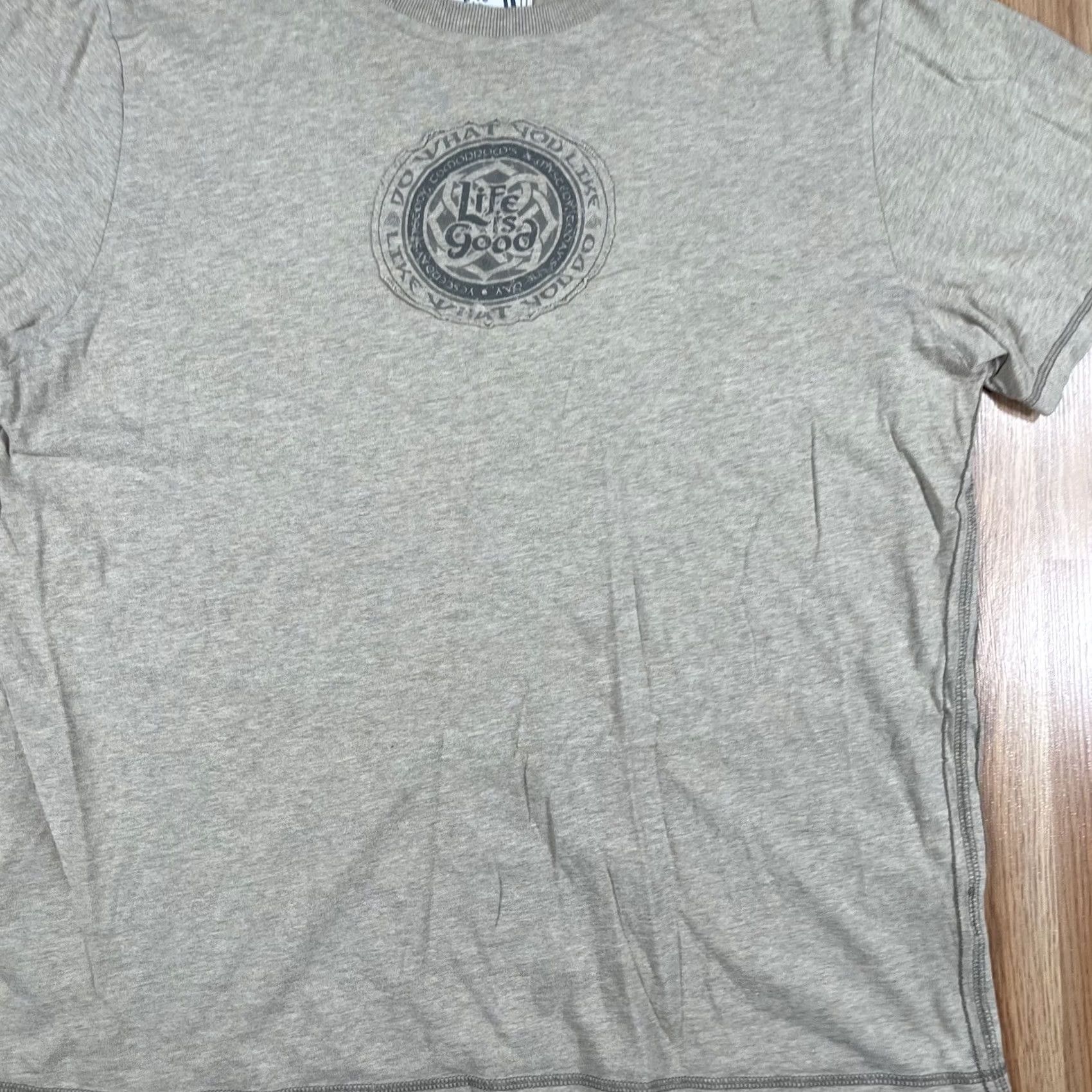 Life is Good Life is Good T-Shirt Mens L Beige Do What You Like Like What You Do Cotton Size US L / EU 52-54 / 3 - 2 Thumbnail