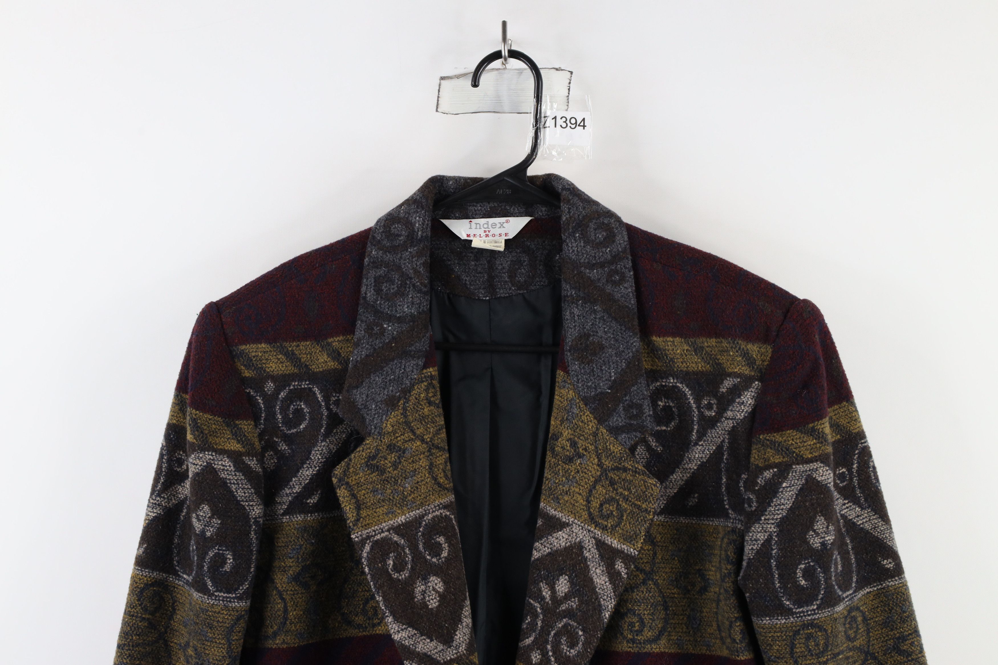 Vintage Vintage 90s Streetwear Tapestry Geometric Blazer Jacket Coat Size M / US 6-8 / IT 42-44 - 2 Thumbnail