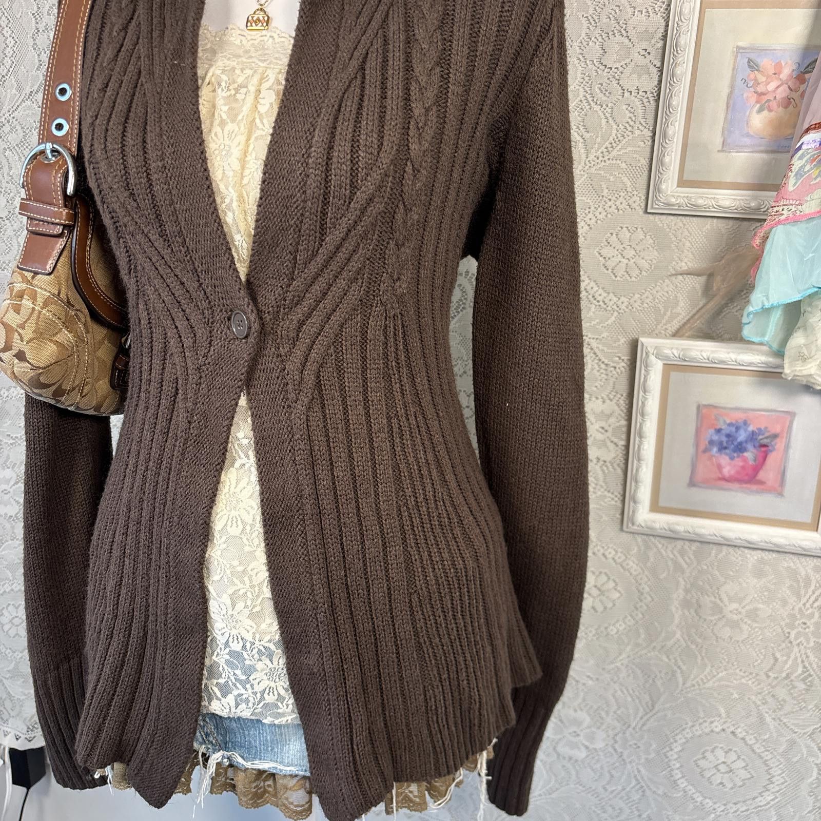 Other vintage cozy Elena gilbert layering cardigan Size L / US 10 / IT 46 - 5 Thumbnail