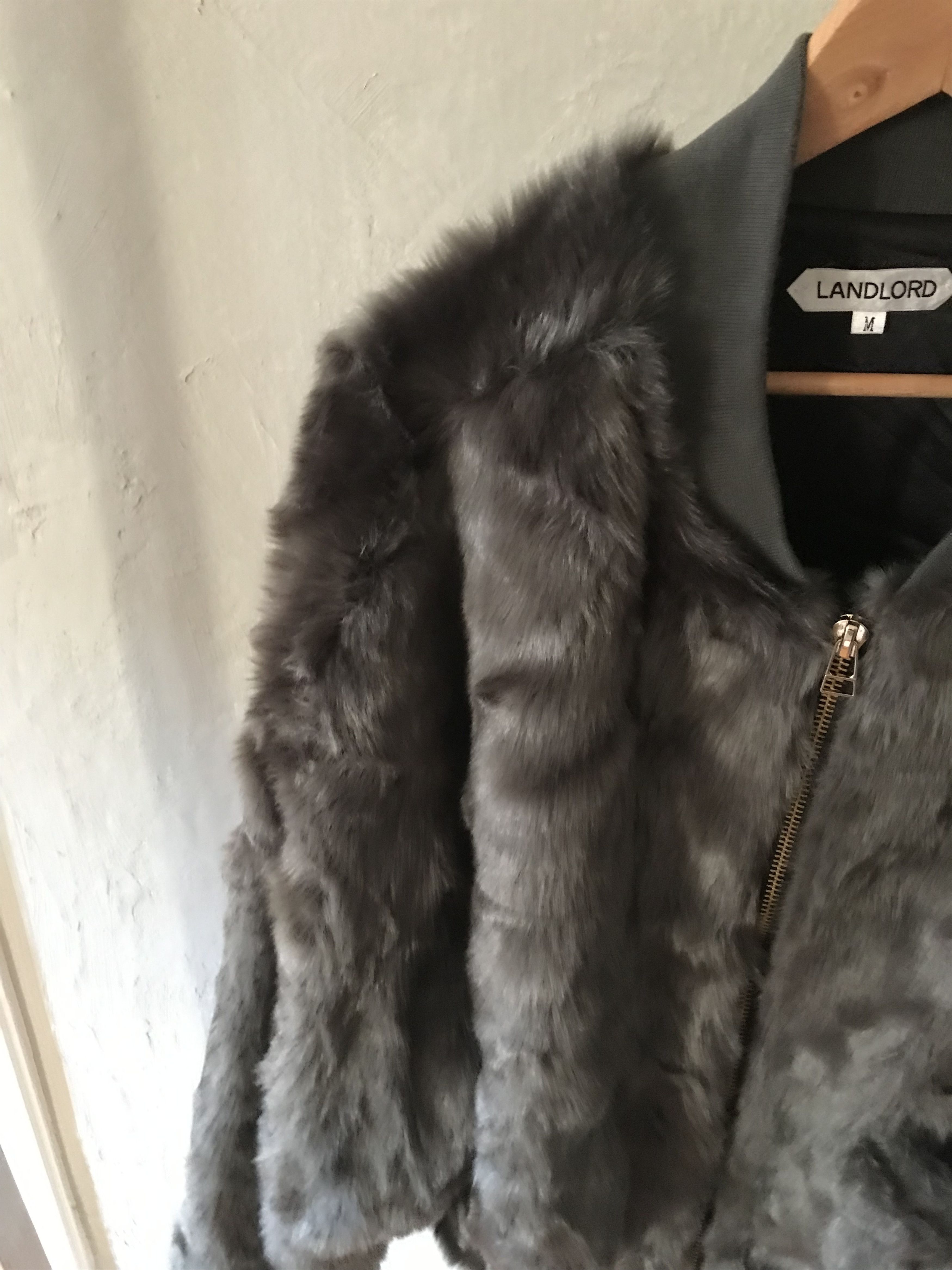 LANDLORD Landlord New York fake fur bomber jacket, dark green Size US M / EU 48-50 / 2 - 3 Thumbnail