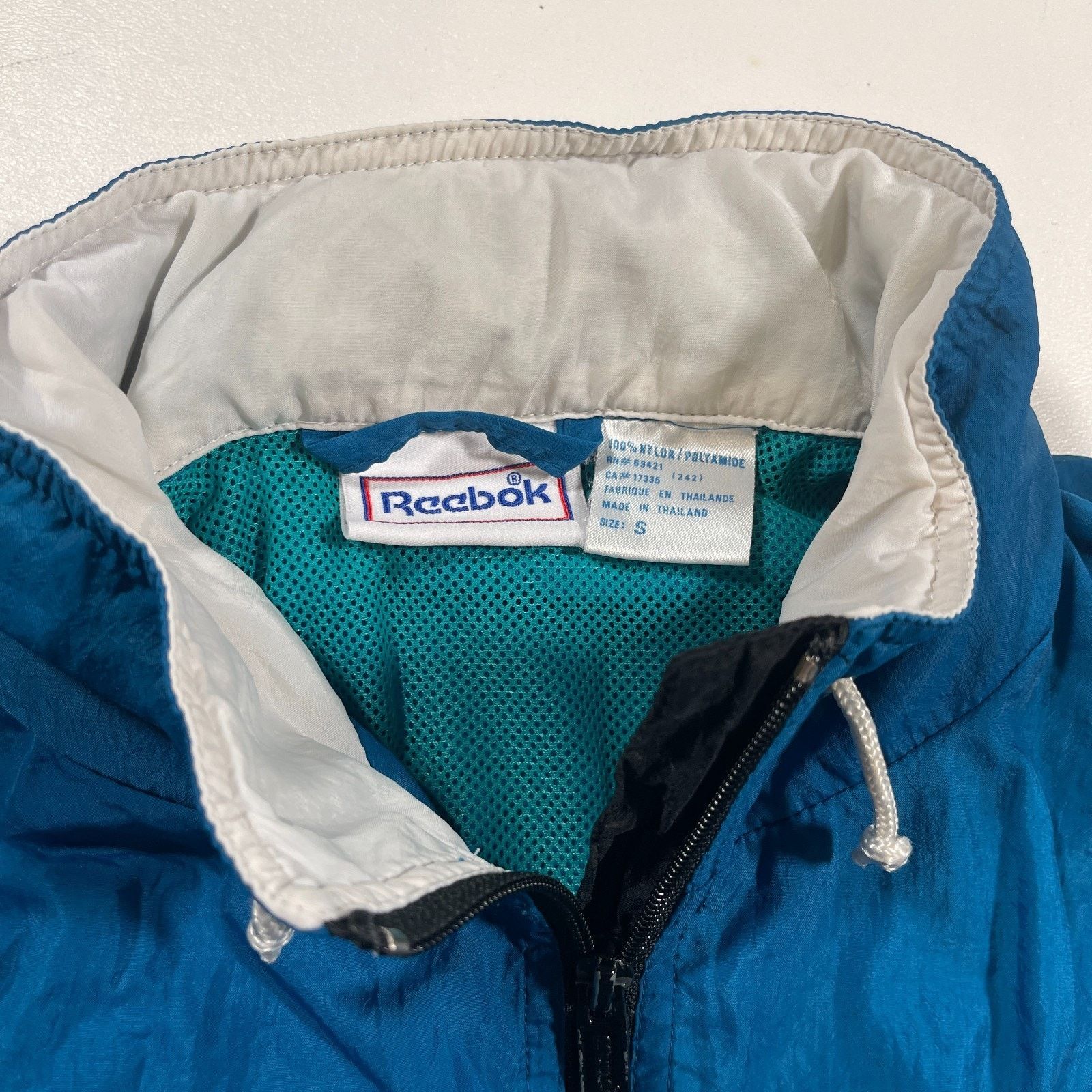 Reebok × Vintage REEBOK Vintage 90s Windbreaker Jacket Pullover Blue Small Size US S / EU 44-46 / 1 - 5 Thumbnail