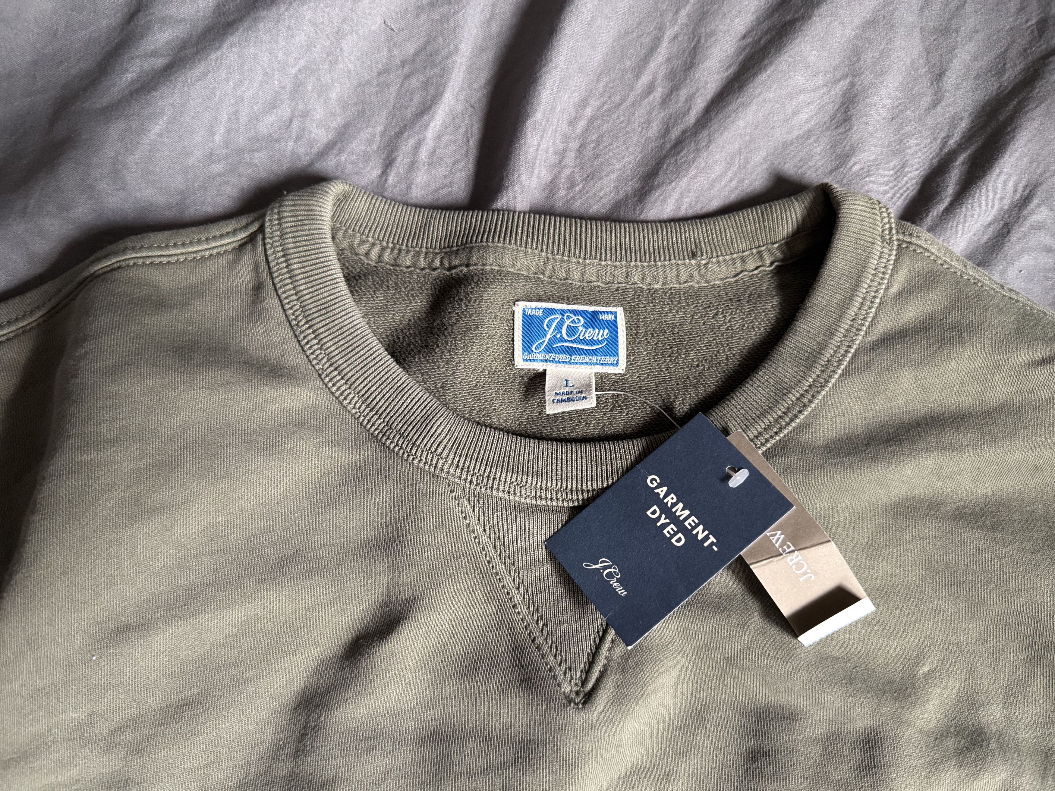 J.Crew J. Crew Garment-dyed french terry crewneck sweatshirt AD306 Size US L / EU 52-54 / 3 - 1 Thumbnail