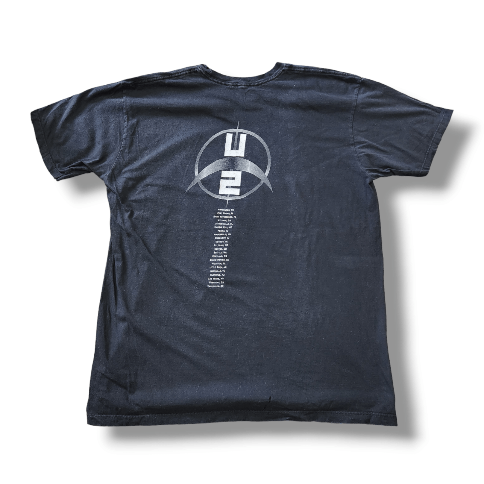 Band Tees × Vintage Vintage Y2K Bono U2 Tour 360 Black TShirt Size US L / EU 52-54 / 3 - 2 Thumbnail