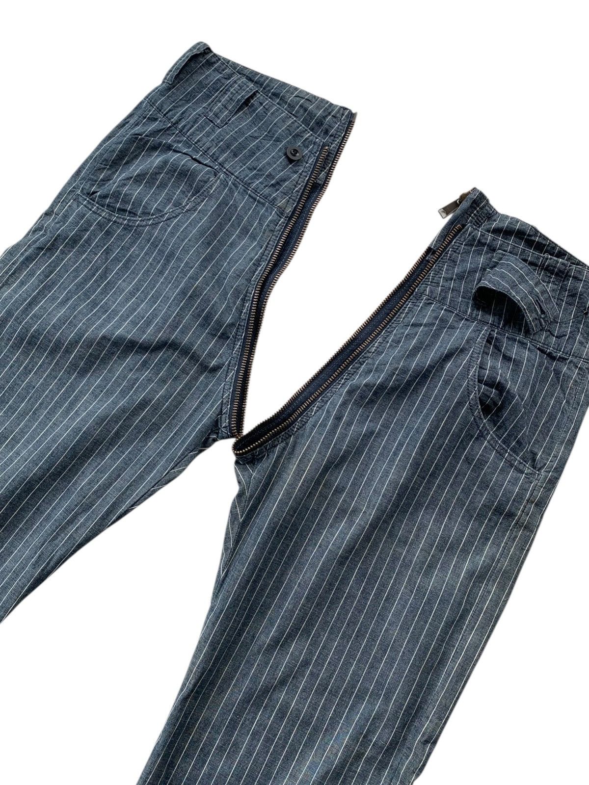 Japanese Brand Unique myc contrive striped japanese bootcut Size US 29 - 3 Thumbnail