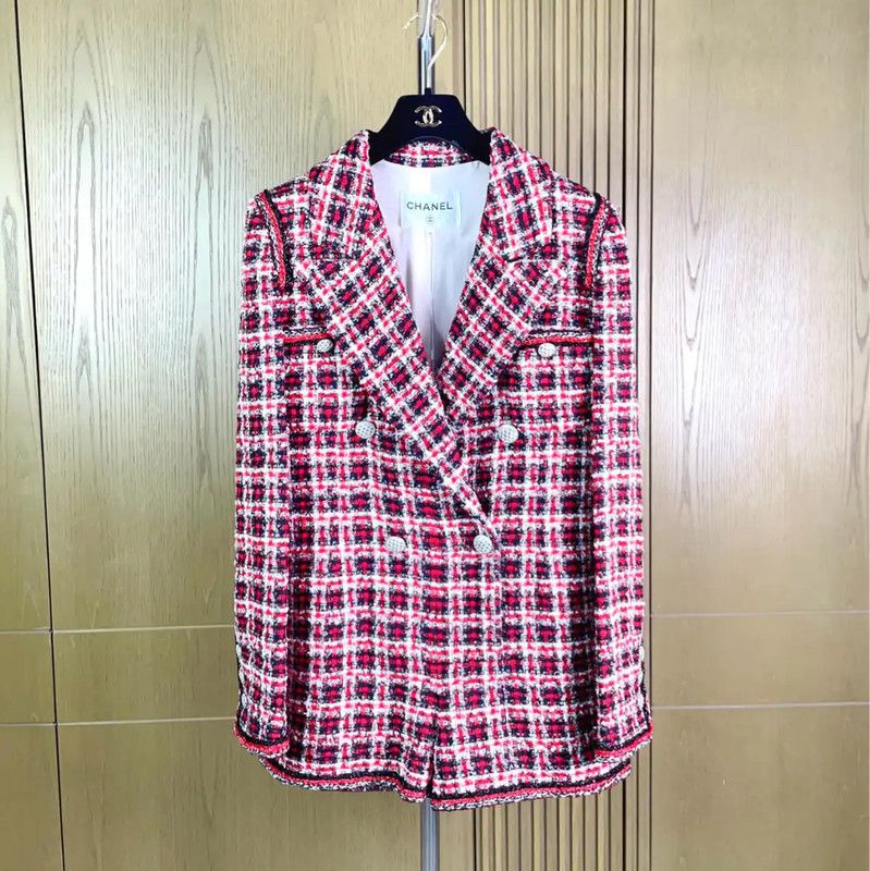 Chanel Chanel Color Block Wool Blend Women's Jacket 0089 Size S / US 4 / IT 40 - 1 Thumbnail