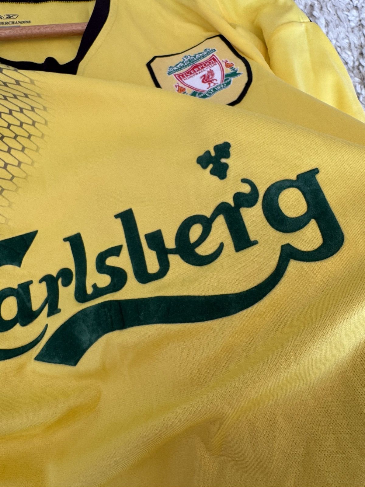 Reebok Vintage Liverpool 2004-2005 Away Soccer Jersey Football Kit Size US L / EU 52-54 / 3 - 9 Thumbnail