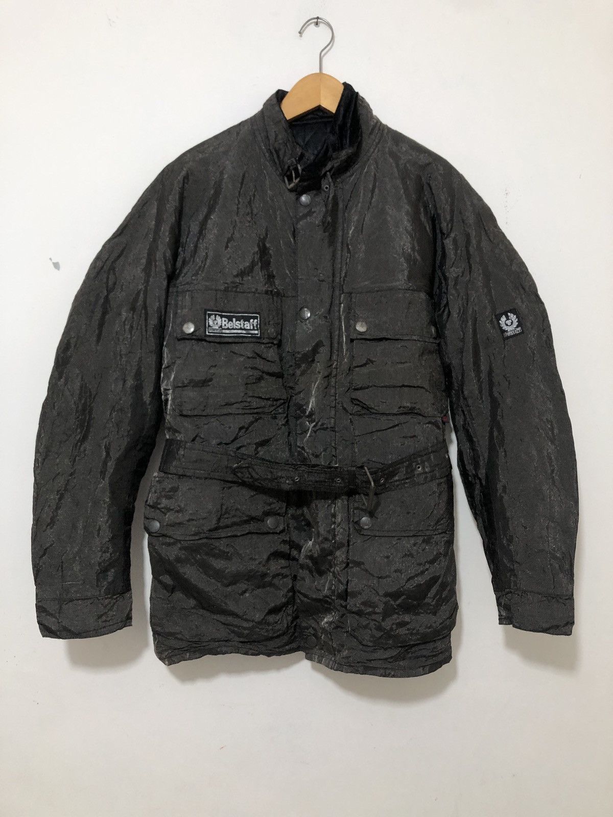 Belstaff Bellstaff Roadmaster Metal Fibre Shimmer Belted Jacket Size US M / EU 48-50 / 2 - 1 Thumbnail