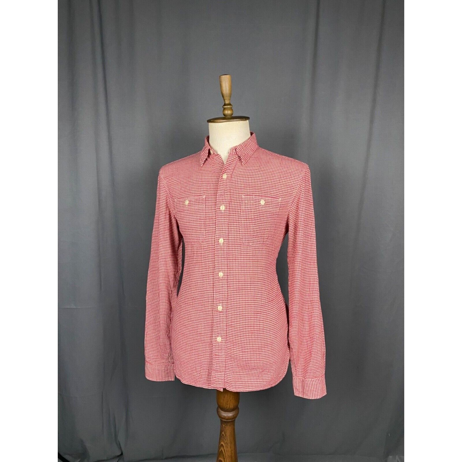 RRL Ralph Lauren MINT! Double RL Ralph Lauren Men's Red Checked Longsleeve Sh Size US XL / EU 56 / 4 - 4 Thumbnail