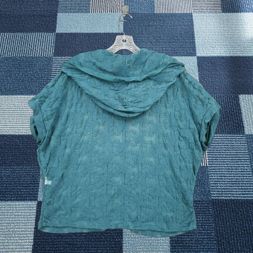 Vintage Mur Mur Womens L Green Full Zip Hooded Embroidered Sweater Nike? Size L / US 10 / IT 46 - 1 Thumbnail