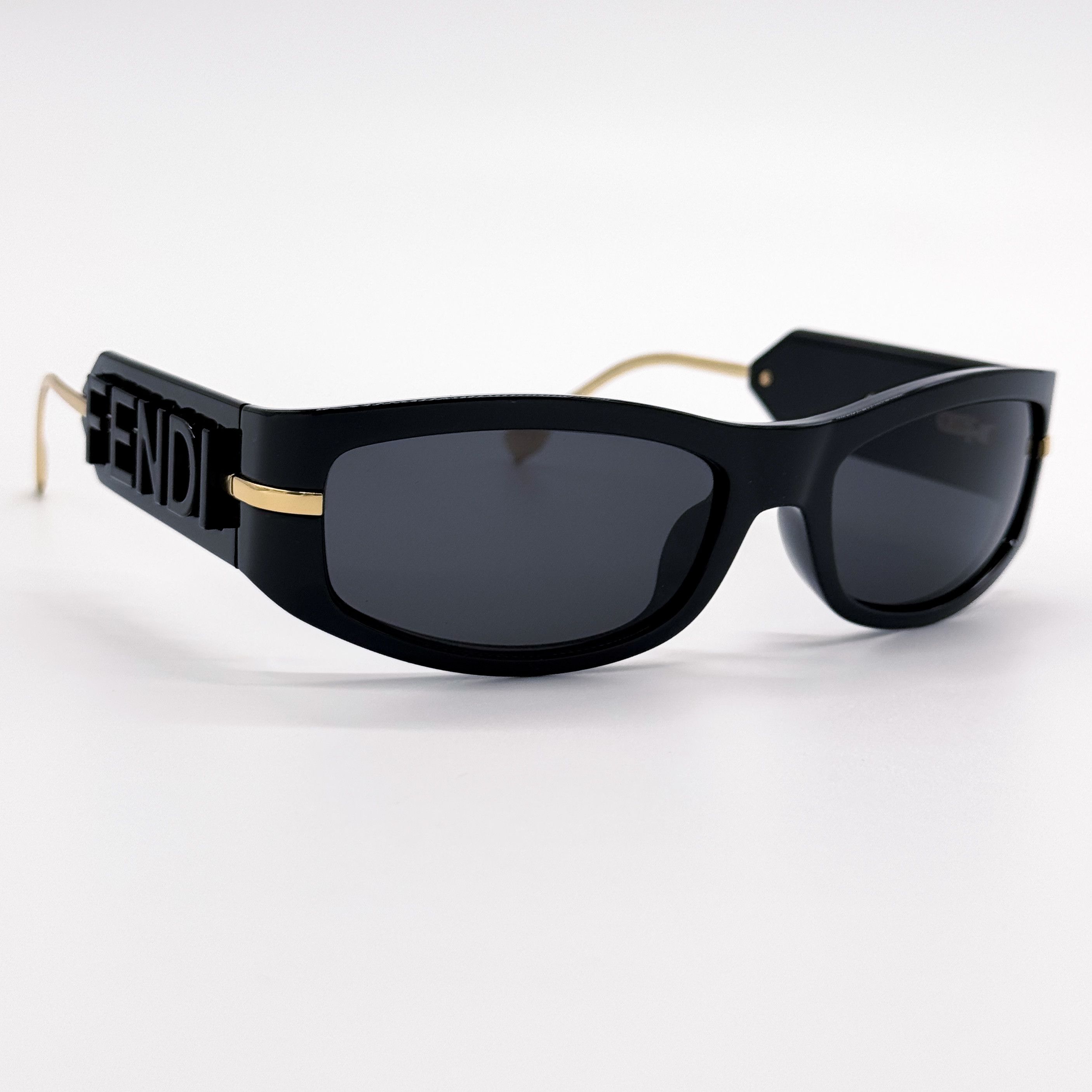 Fendi NEW FENDI FE40120I 01A SHINY BLACK WOMEN SUNGLASSES FENDI Size ONE SIZE - 8 Thumbnail