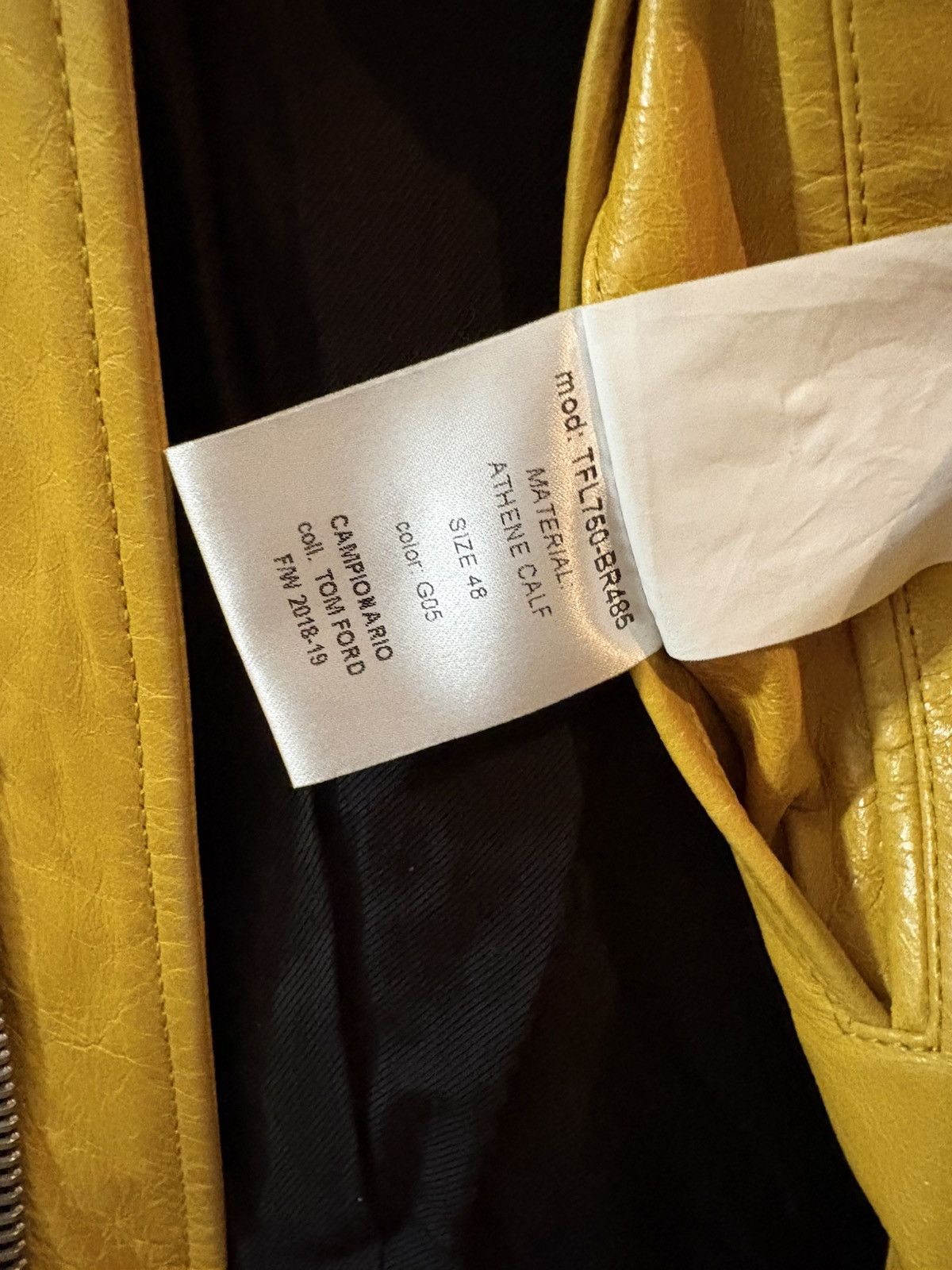 Tom Ford sample!! Tom Ford 2018 leather calfskin jacket Size US M / EU 48-50 / 2 - 7 Thumbnail