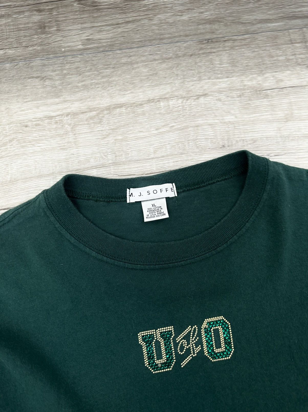 Vintage Vintage Rhinestone Gem / Bling University of Oregon Tee XL Size US XL / EU 56 / 4 - 3 Thumbnail