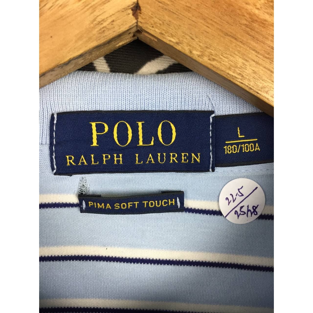 Polo Ralph Lauren × Vintage Vtg Polo Ralph Lauren Small Logo Pima Soft Touch Polo Tee Size US L / EU 52-54 / 3 - 10 Thumbnail
