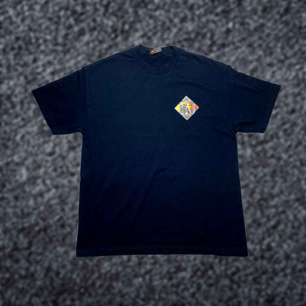 The Hundreds THE HUNDREDS Adam Bomb T-Shirt XL Navy Blue Mens Regular Short Sleeve Shirt Size US XL / EU 56 / 4 - 1 Thumbnail