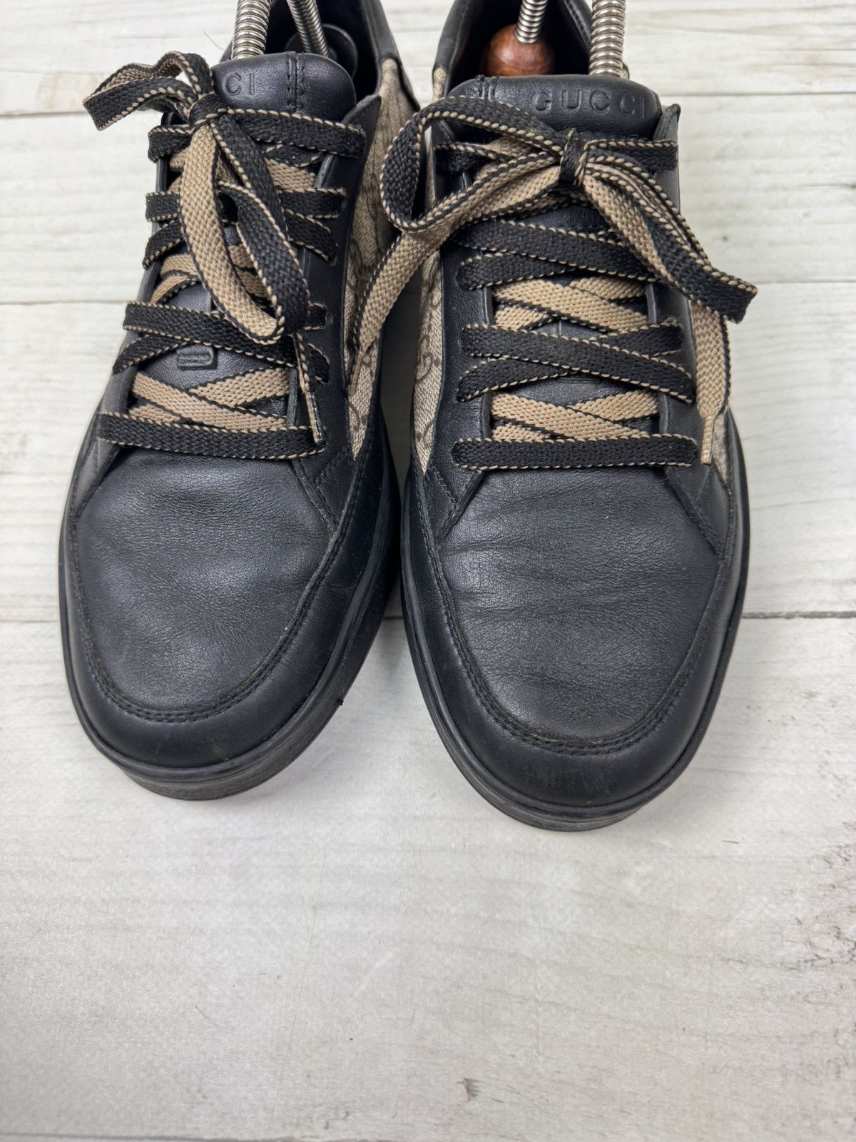 Gucci Gucci GG Supreme Leather Low Top Sneakers Monogram Size US 9.5 / EU 42-43 - 6 Thumbnail