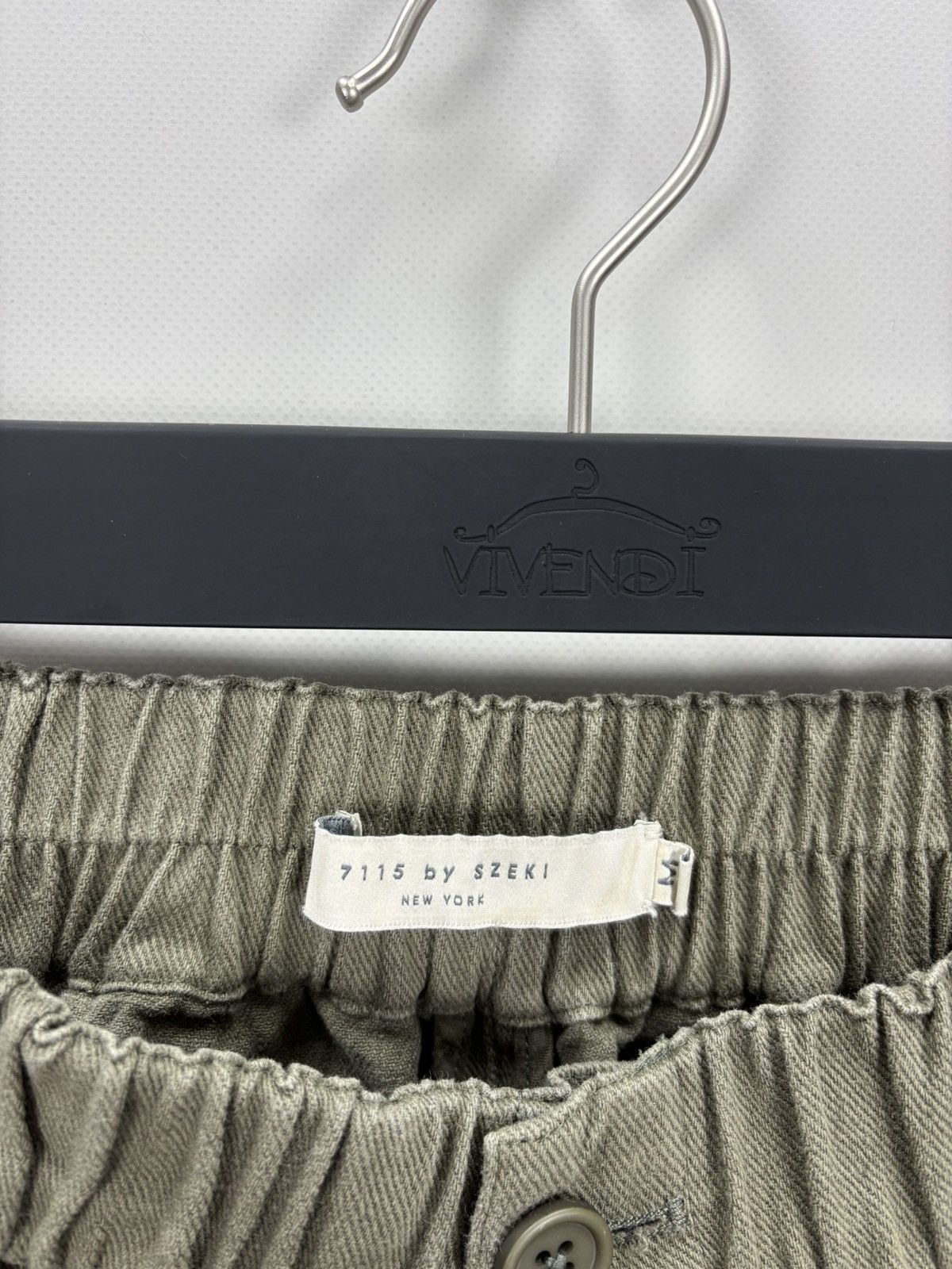 7115 by Szeki Womens linen pants 7115 by Szeki Size M Color Green Size 26" / US 2 / IT 38 - 5 Thumbnail