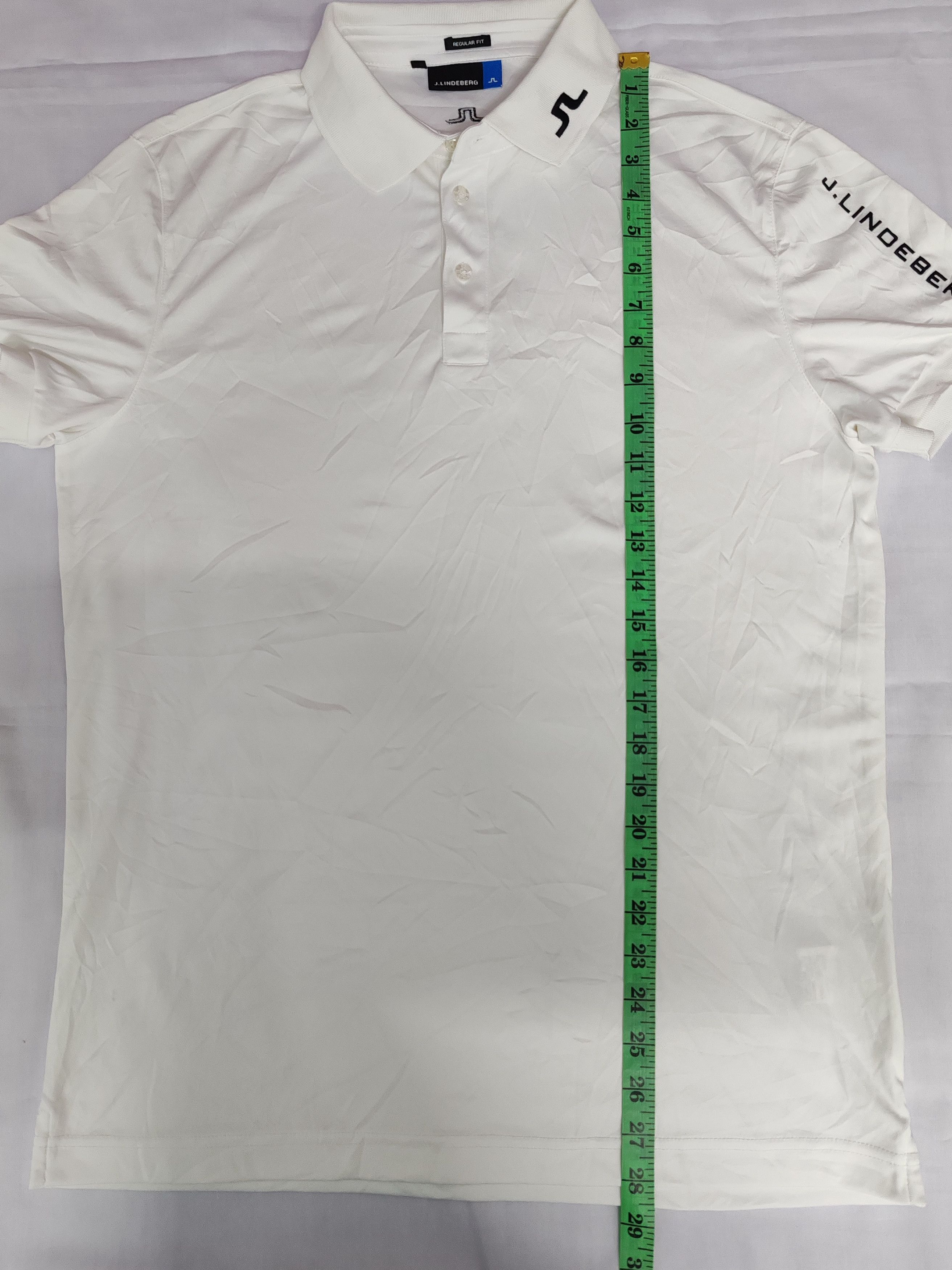 Designer J.Lindeberg Polo tee Shirt Regular Fit White Size US M / EU 48-50 / 2 - 7 Thumbnail
