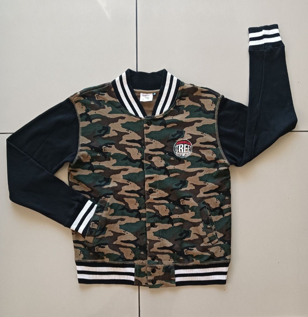 Japanese Brand VARSITY JACKET VISION STREET WEAR STYLE CAMO Size US M / EU 48-50 / 2 - 3 Thumbnail