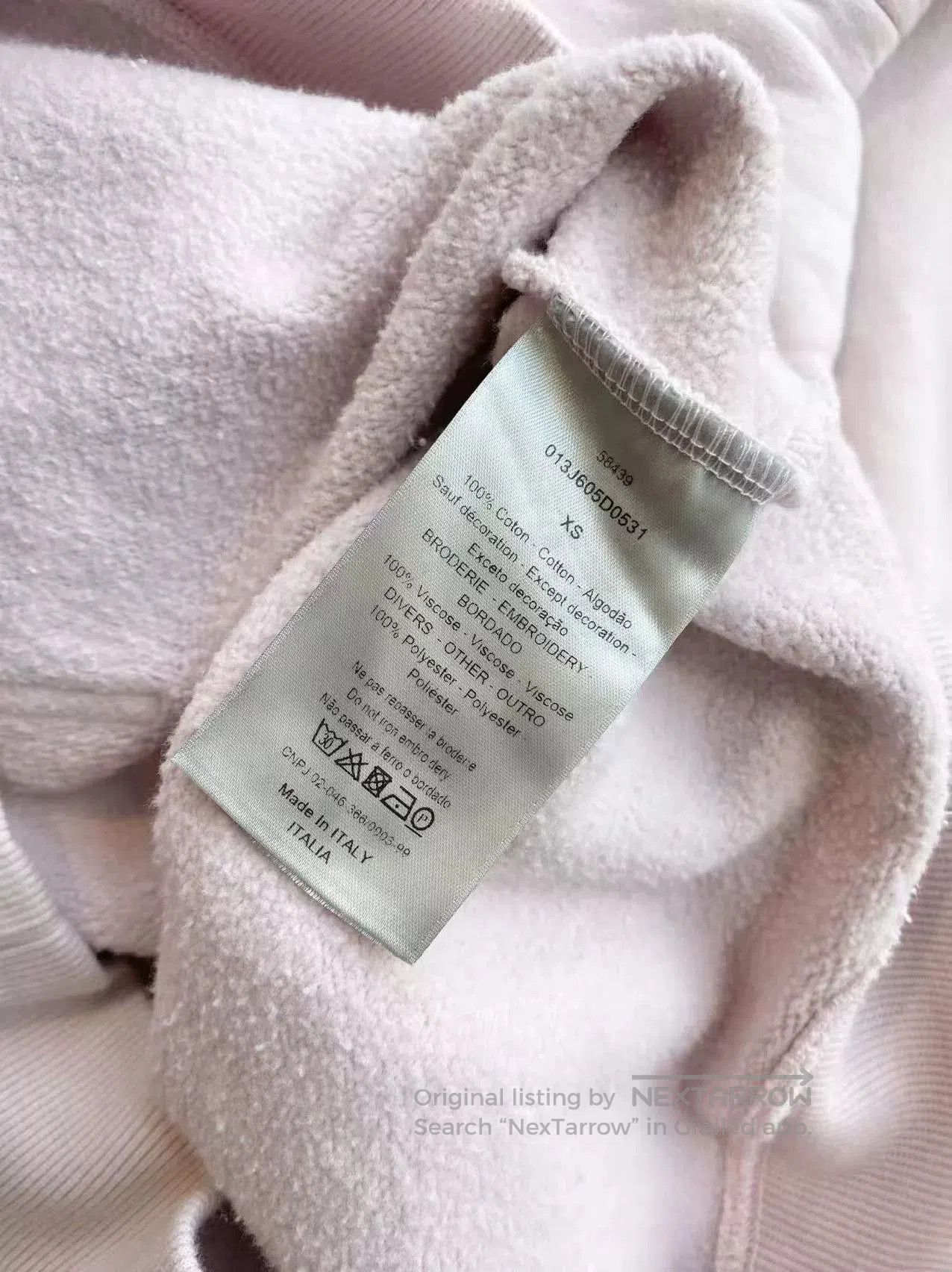 Dior pink floral hoodie with patch from Dior. Size US XS / EU 42 / 0 - 5 Thumbnail