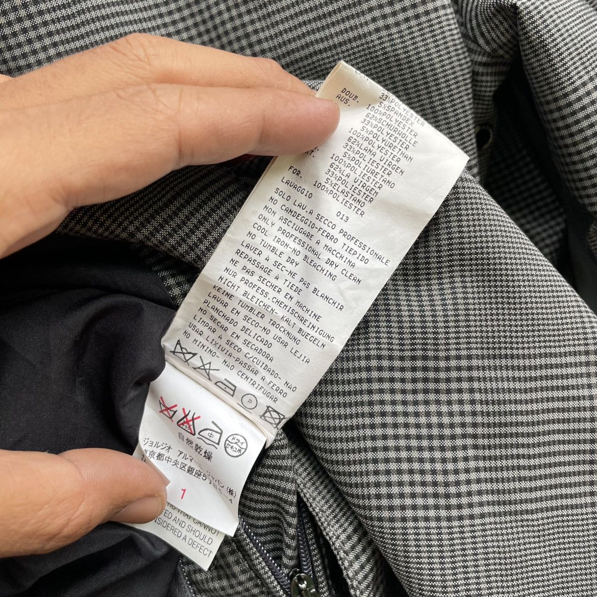 Armani × Designer 💥Armani Collezioni Trench Coat Checked Jacket Size US M / EU 48-50 / 2 - 6 Thumbnail