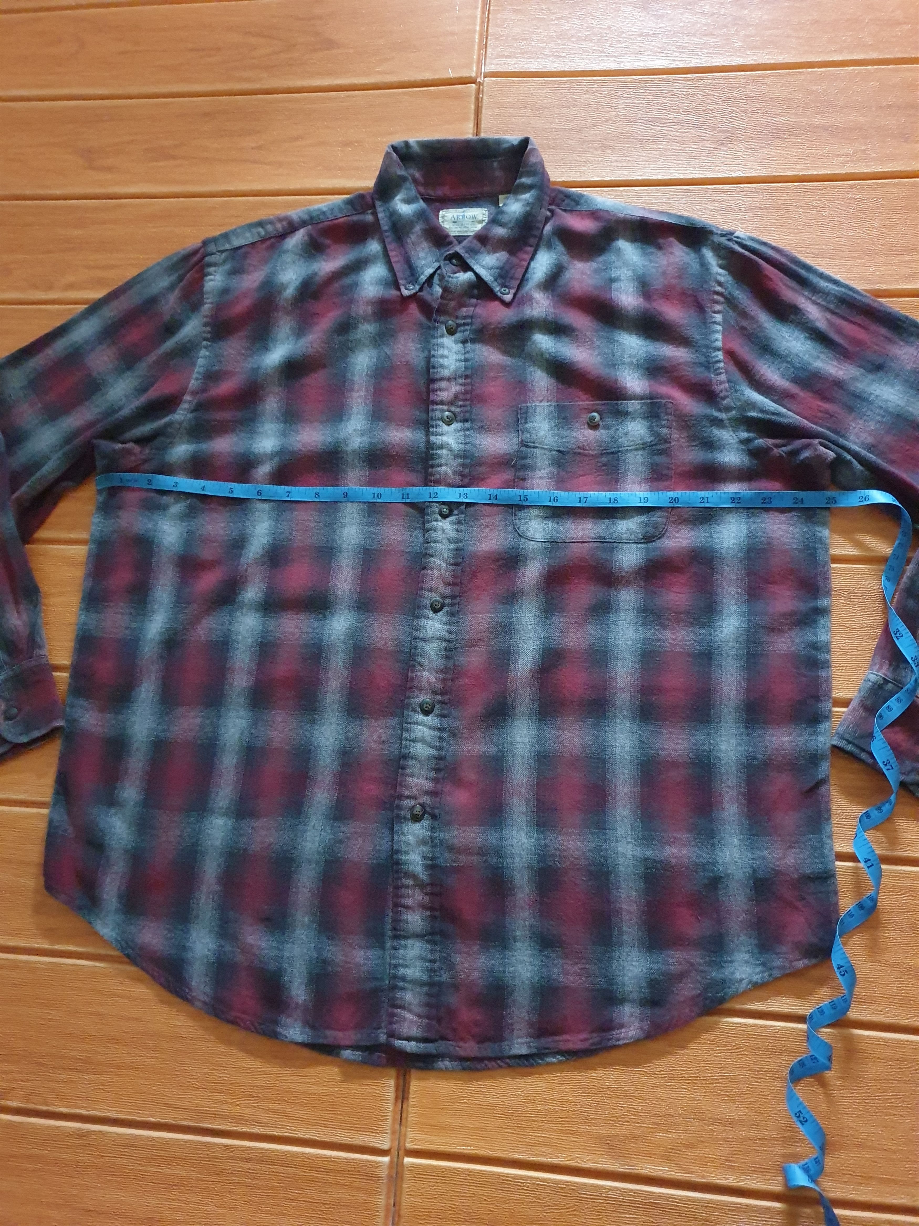 Arrow 💥Arrow checkered red flannel shirt Size US XL / EU 56 / 4 - 6 Thumbnail