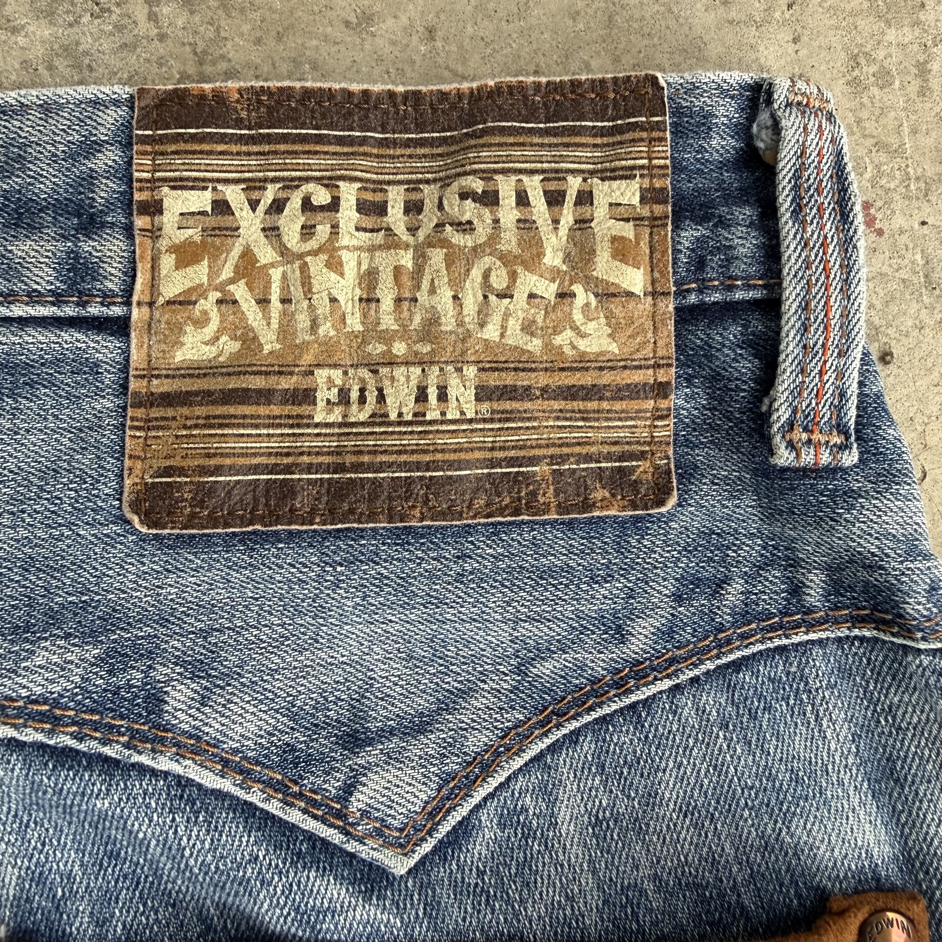 Edwin W36 Vintage Edwin Faded Mud wash Denim Jean Pants Size US 36 / EU 52 - 10 Thumbnail